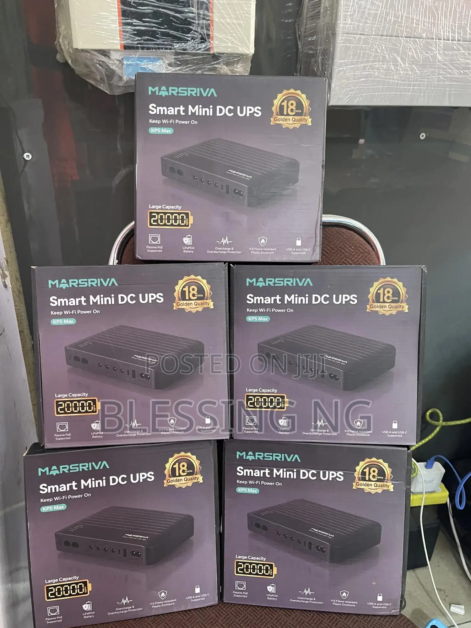 Mini Ups Dc Powerbank Marsriva 20,000mah