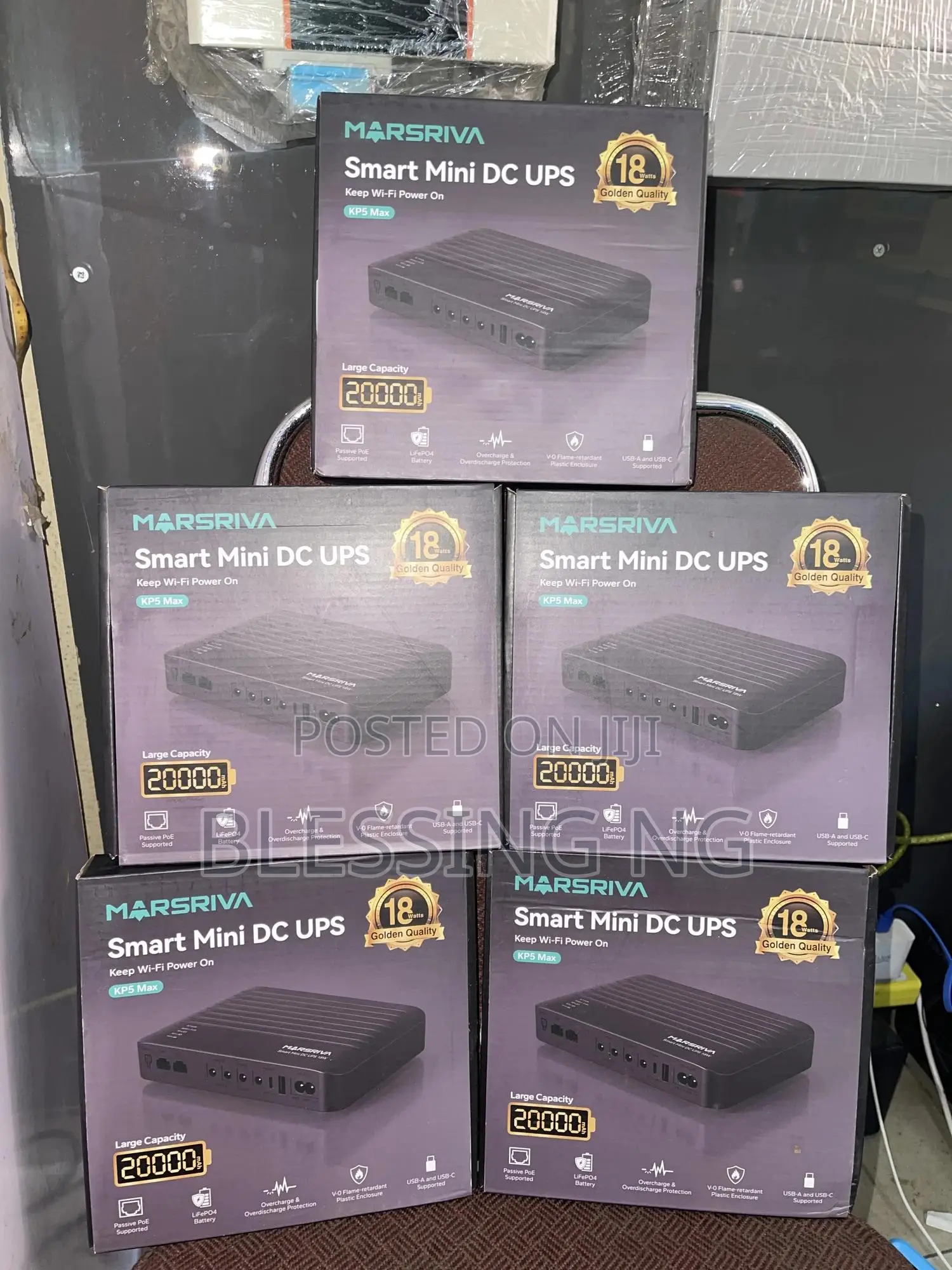 Mini Ups Dc Powerbank Marsriva 20,000mah