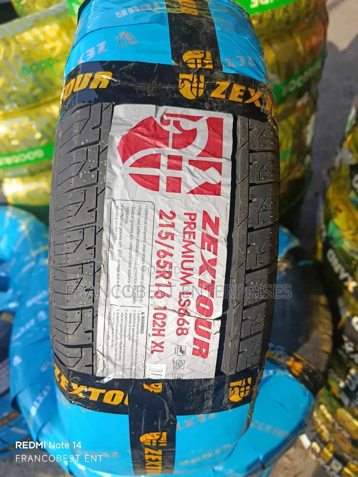 215/65r16 Zextour Tyre