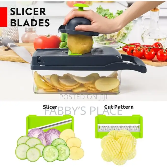 Multifunctional Manual Vegetable Cutter | Food Chopper | Onion Cutter