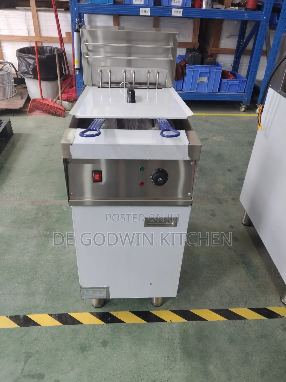 High Quality 1tank Two Basket Standing Deep Fryer for Commercial Use
