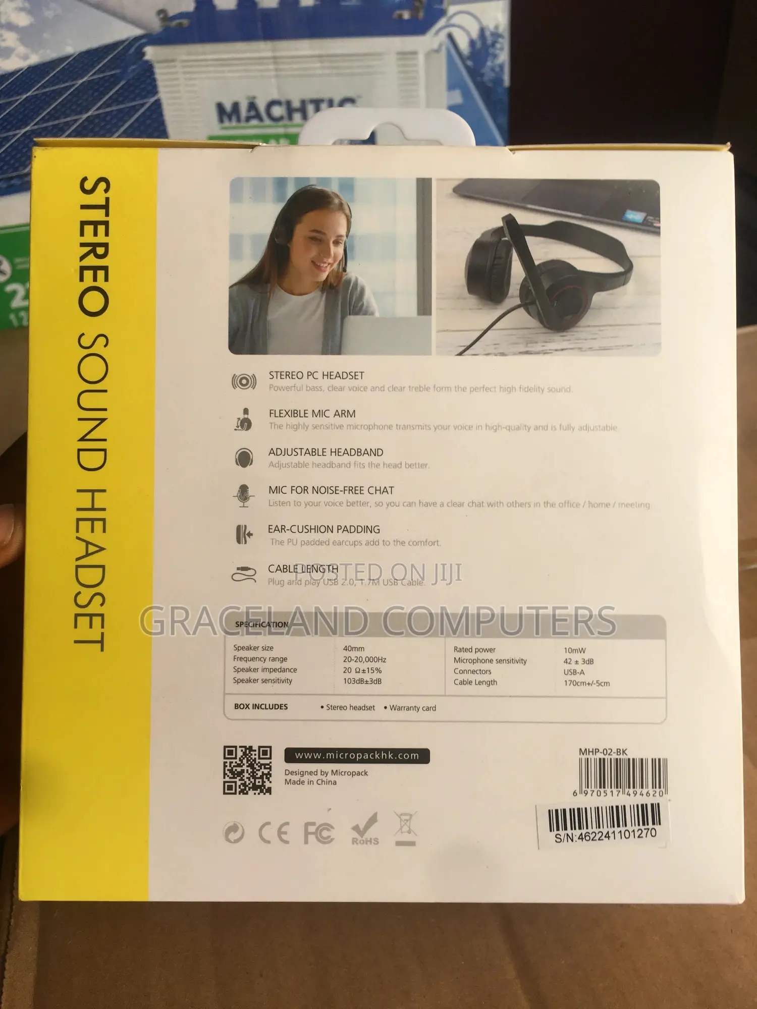 Micropack Stereo Sound Usb Computer Headset