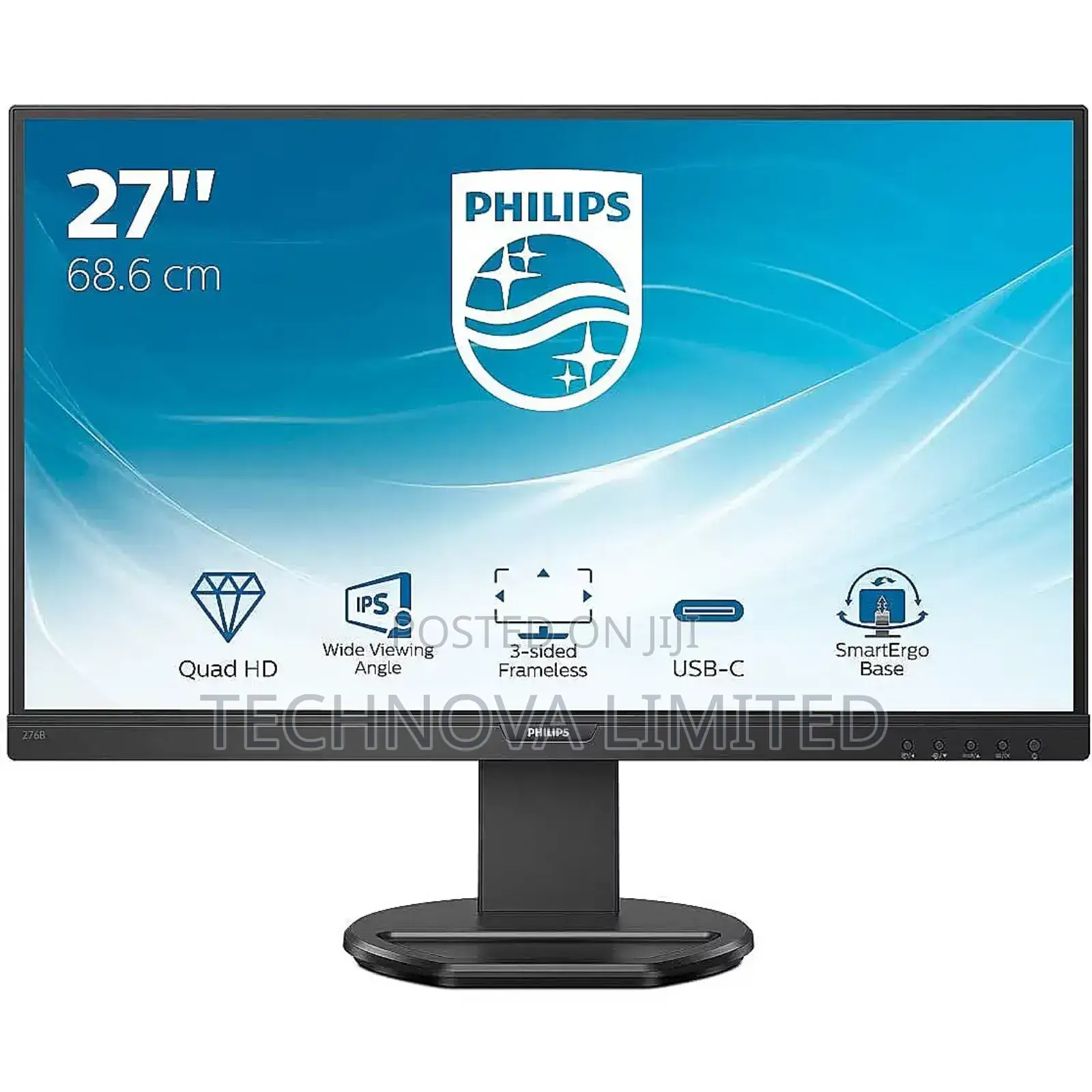 Philips 27 Inch QHD Monitor,75hz,Ips, Usb-C Docking, Speakers,