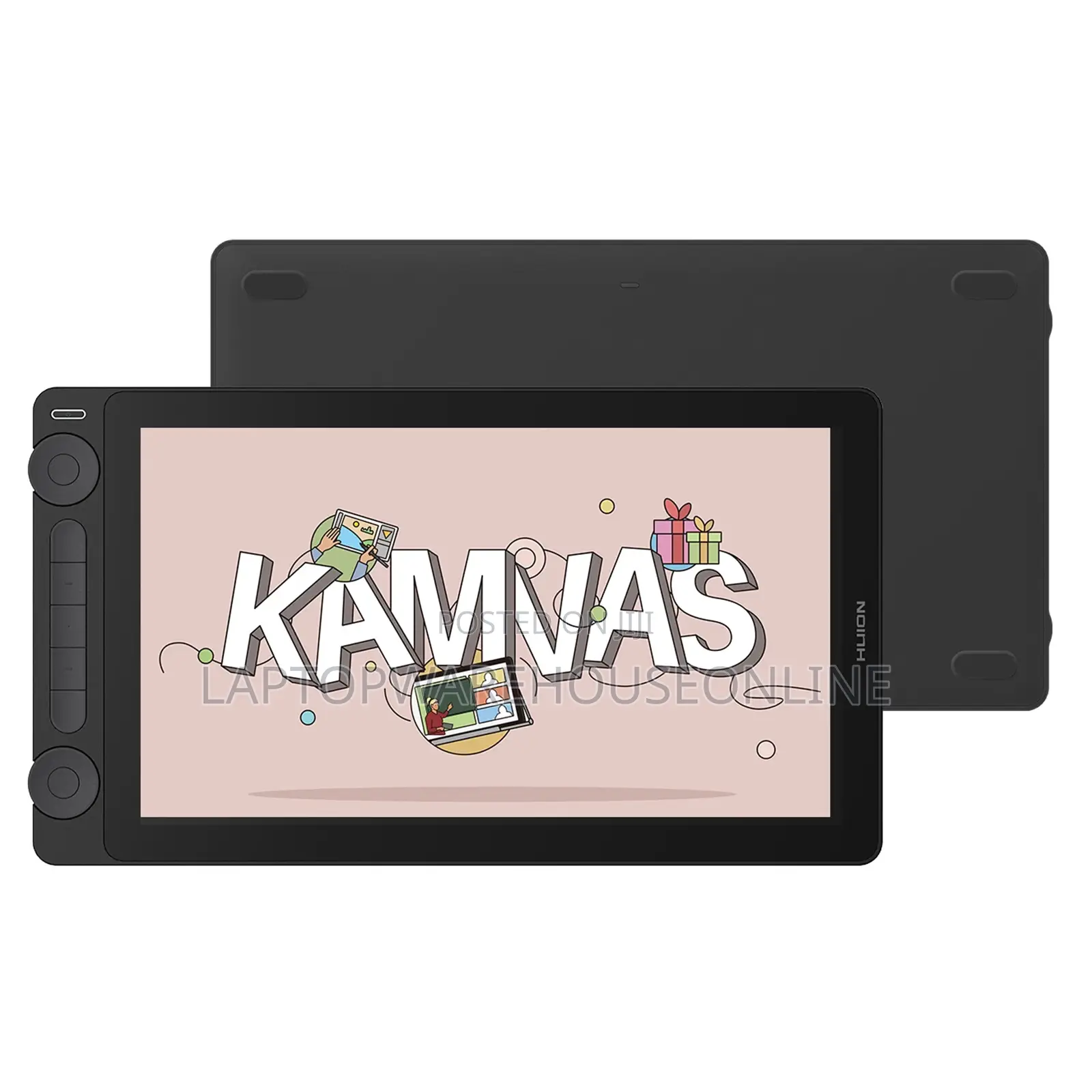 Huion Kamvas 13 (Gen 3) Gs1333 – Graphics Drawing Tablet. Black.