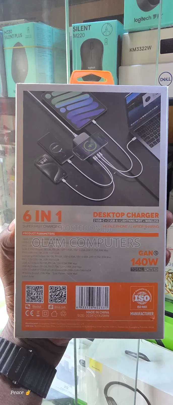Ldnio 6 In 1 Desktop 140w Charger Q4010