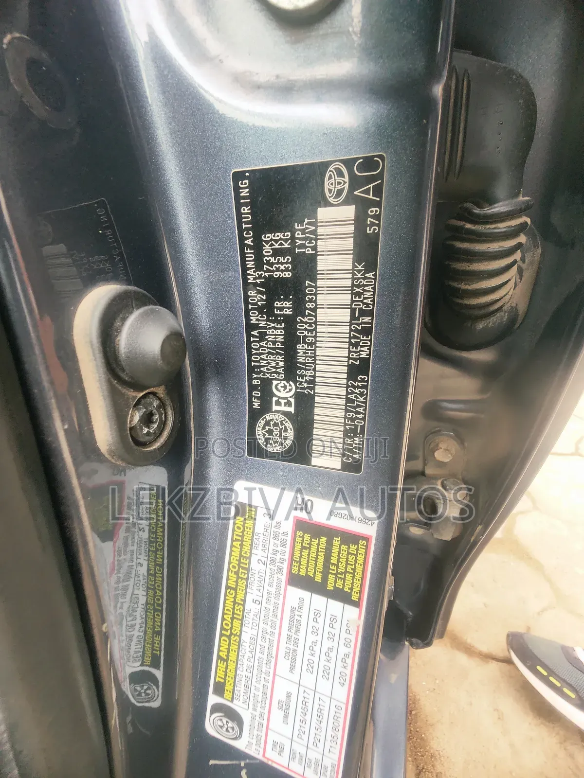 Toyota Corolla S 4dr Sedan (1.8L 4cyl CVT) 2014 Blue