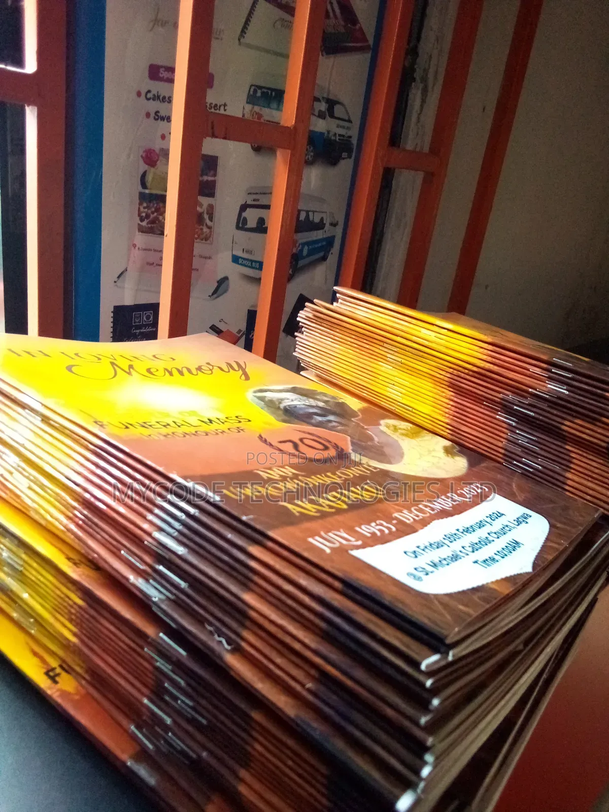 Burial Program Printing | Funeral Brochure | Obituary Booklet