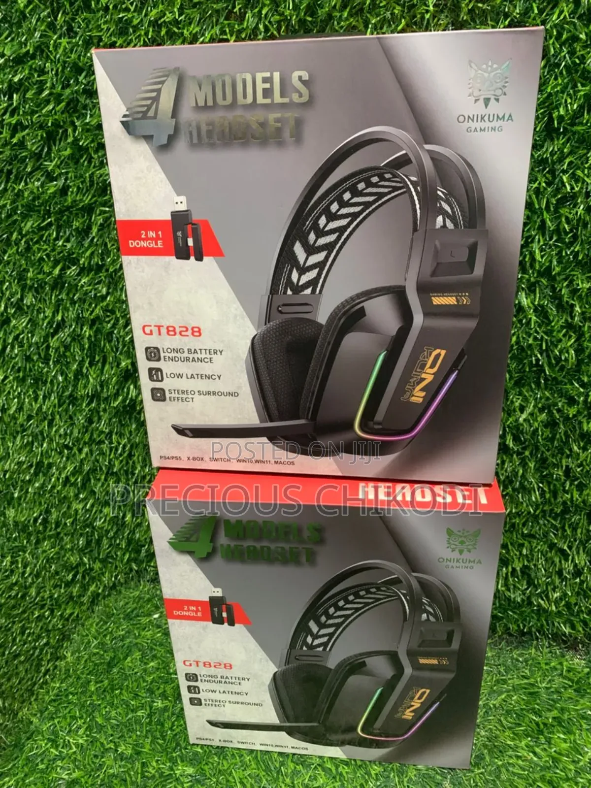 Onikuma Wireless Gaming Headset With 2 in 1 Dongle