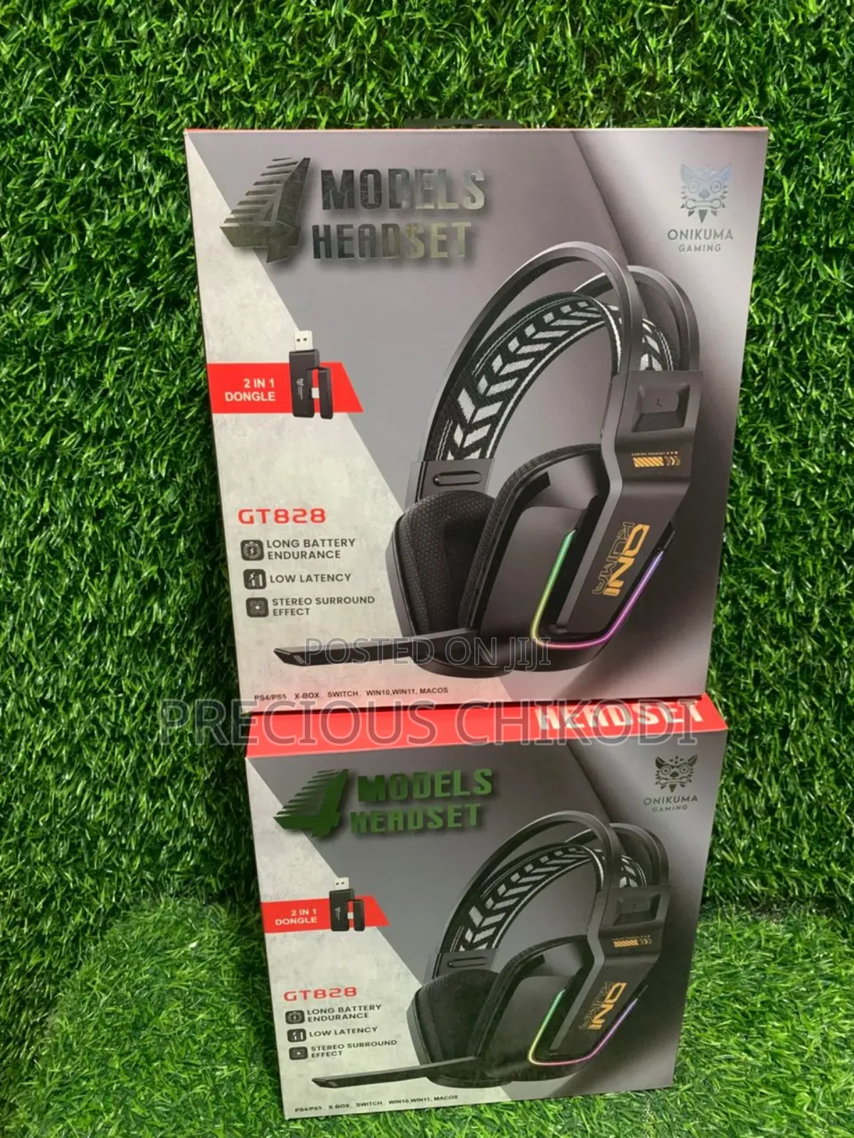 Onikuma Wireless Gaming Headset With 2 in 1 Dongle