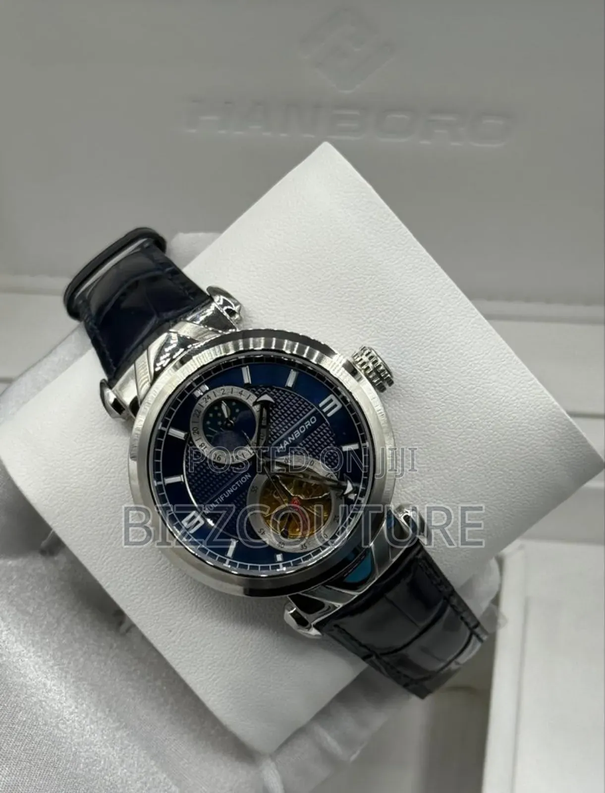 Original Hanboro Mechanical Watch Leather Strap Available in Store