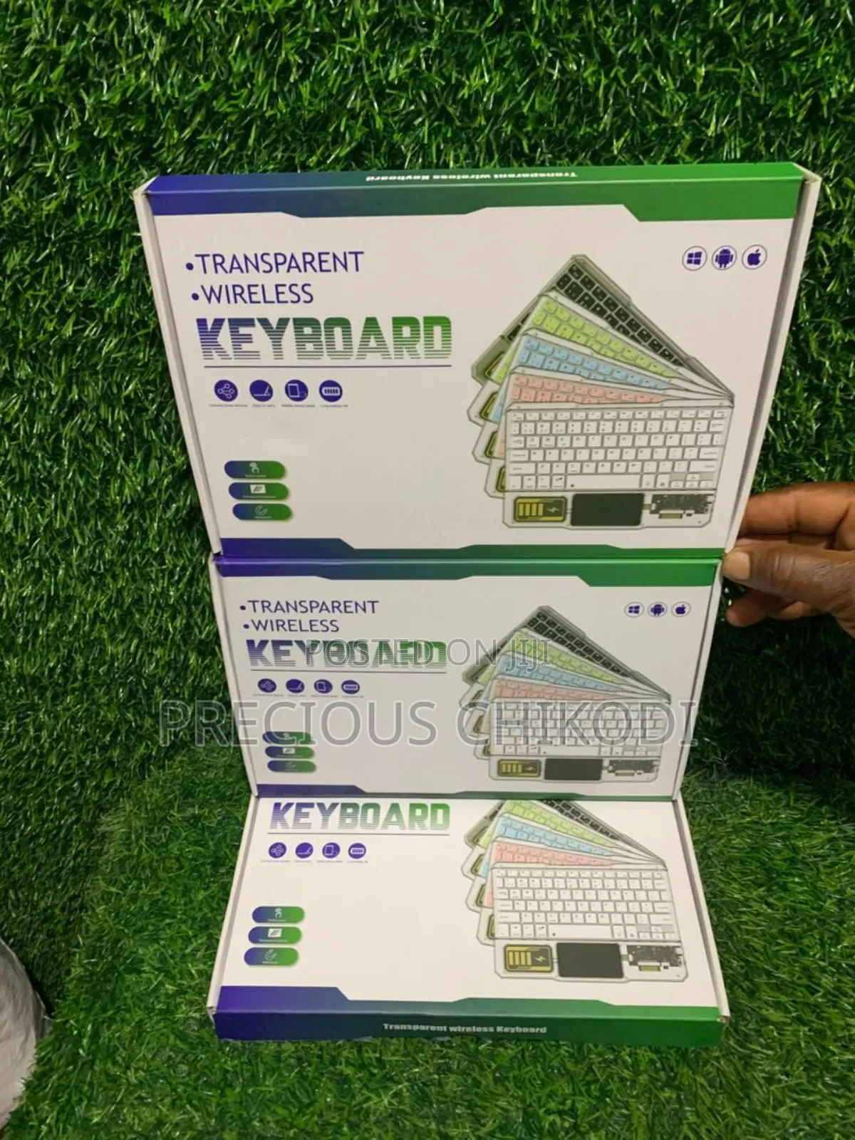 Transparent Wireless Keyboard With Touchpad