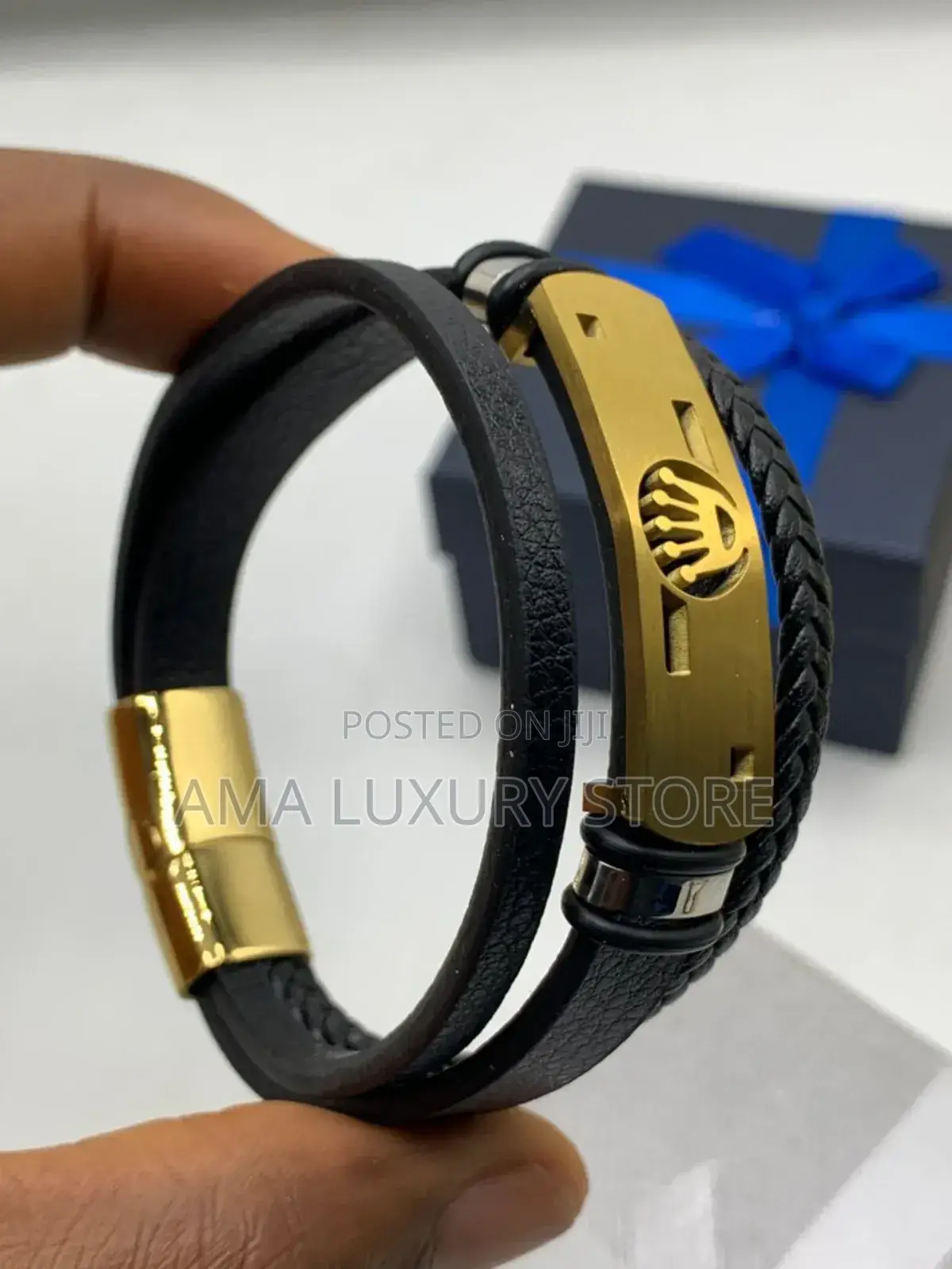 Louis Vuitton Genuine Leather Wrist Bracelets