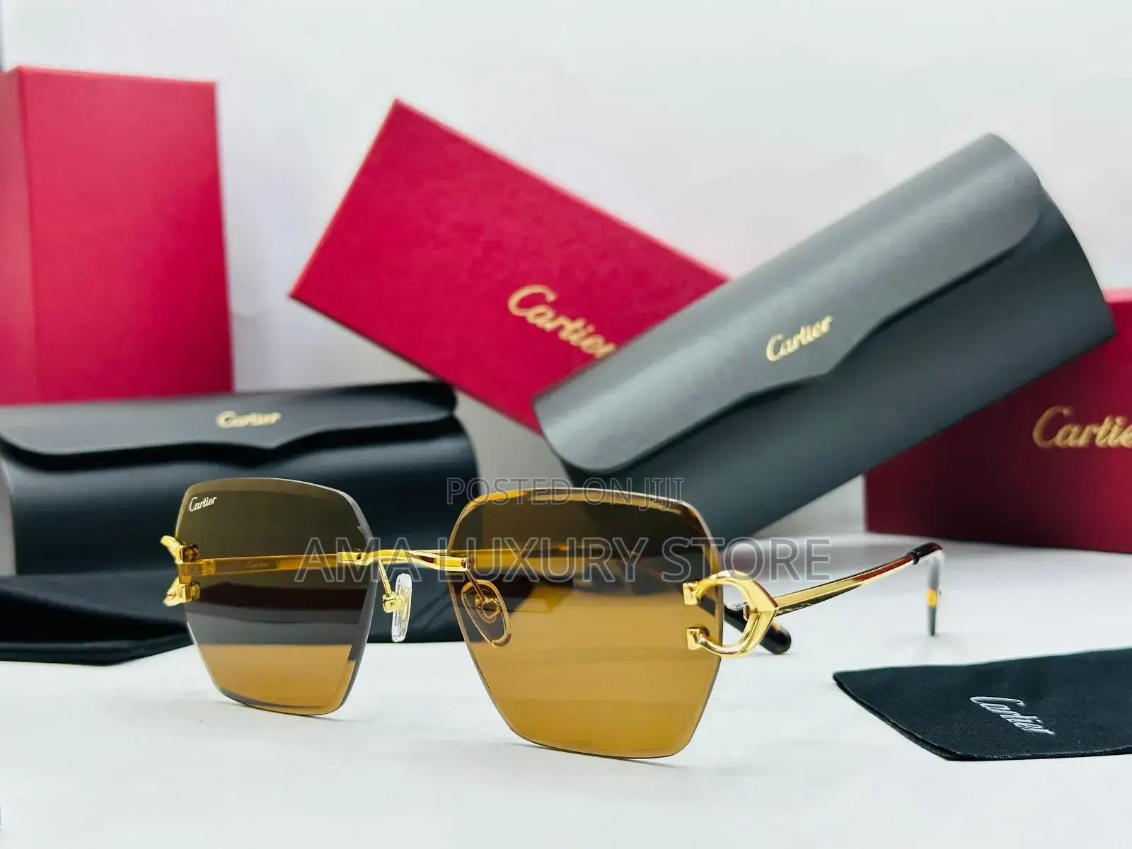 Cartier Luxury Rimless Designer Glasses