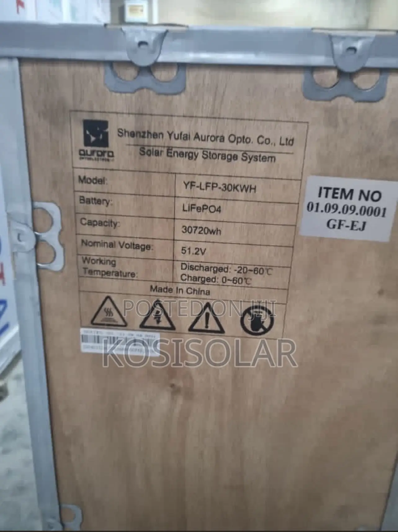 30kwh 48v Aurora Lithium Battery