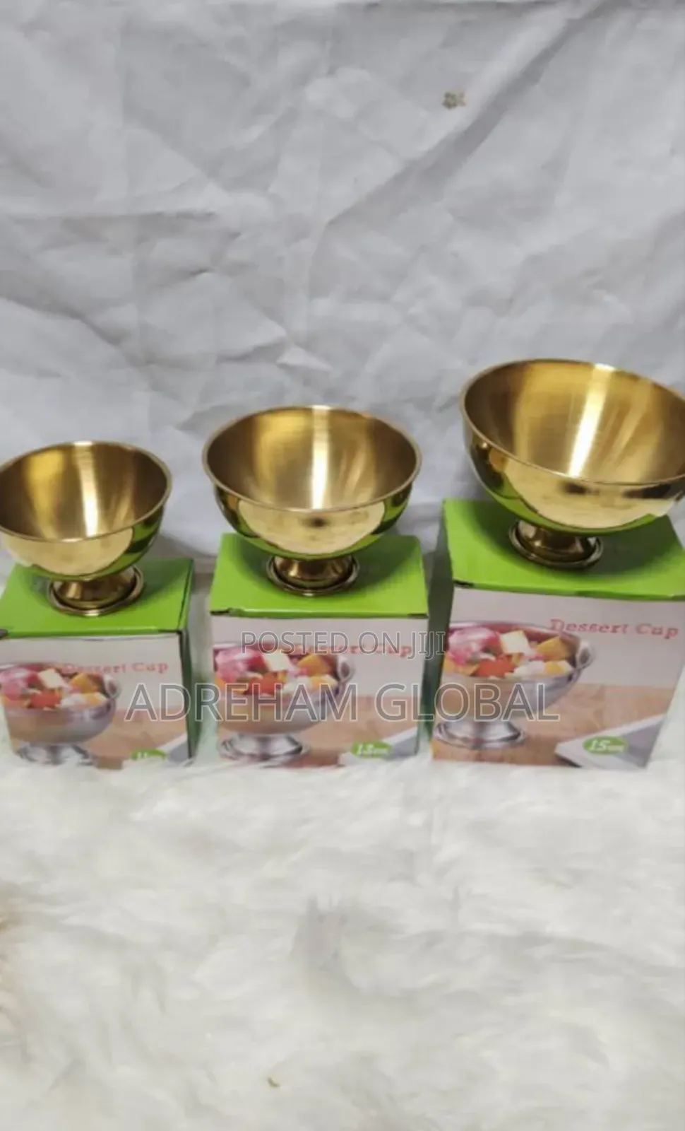 Stainless 15cm Steel Golden Bowl . Also Available in 11cm 13cm.