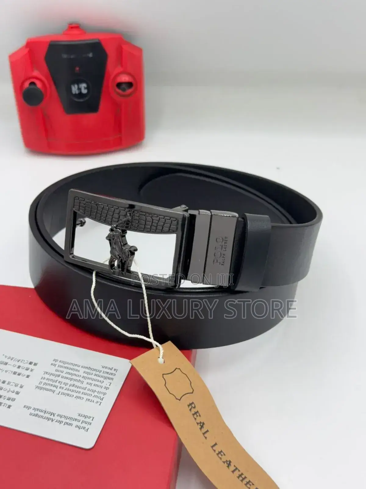 Polo Genuine Leather Designer Men's Leather Belts