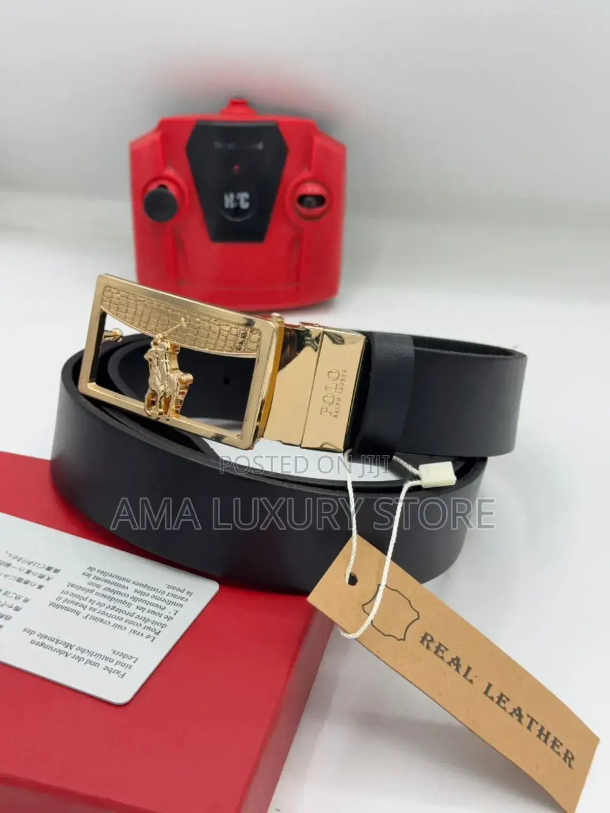 Polo Genuine Leather Designer Men's Leather Belts
