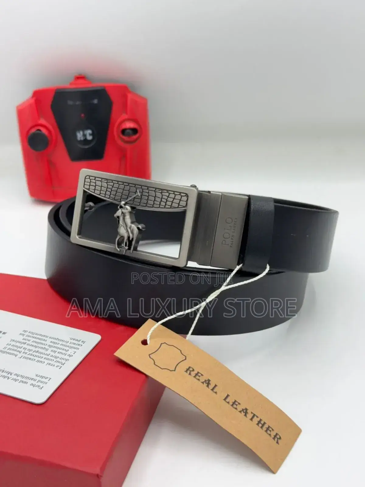 Polo Genuine Leather Designer Men's Leather Belts