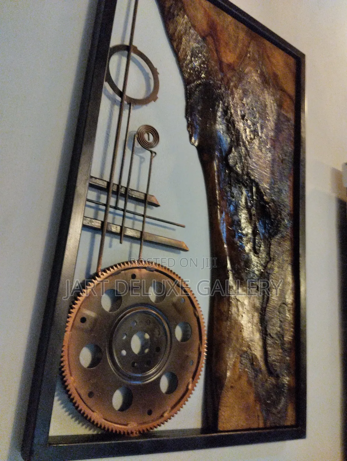 Rustic Wooden and Metal Artwork