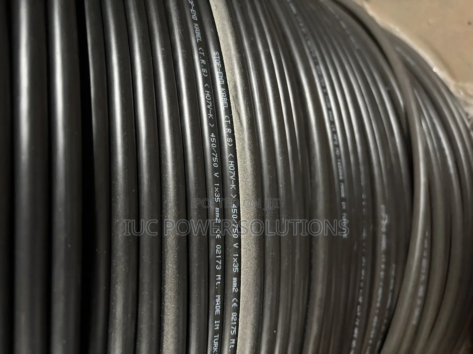 35mm Single Flexible Cable Black And Blue Color