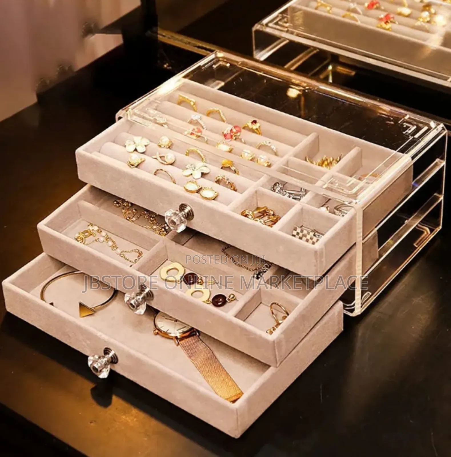 Multi-Layer Jewelry Organizer Box
