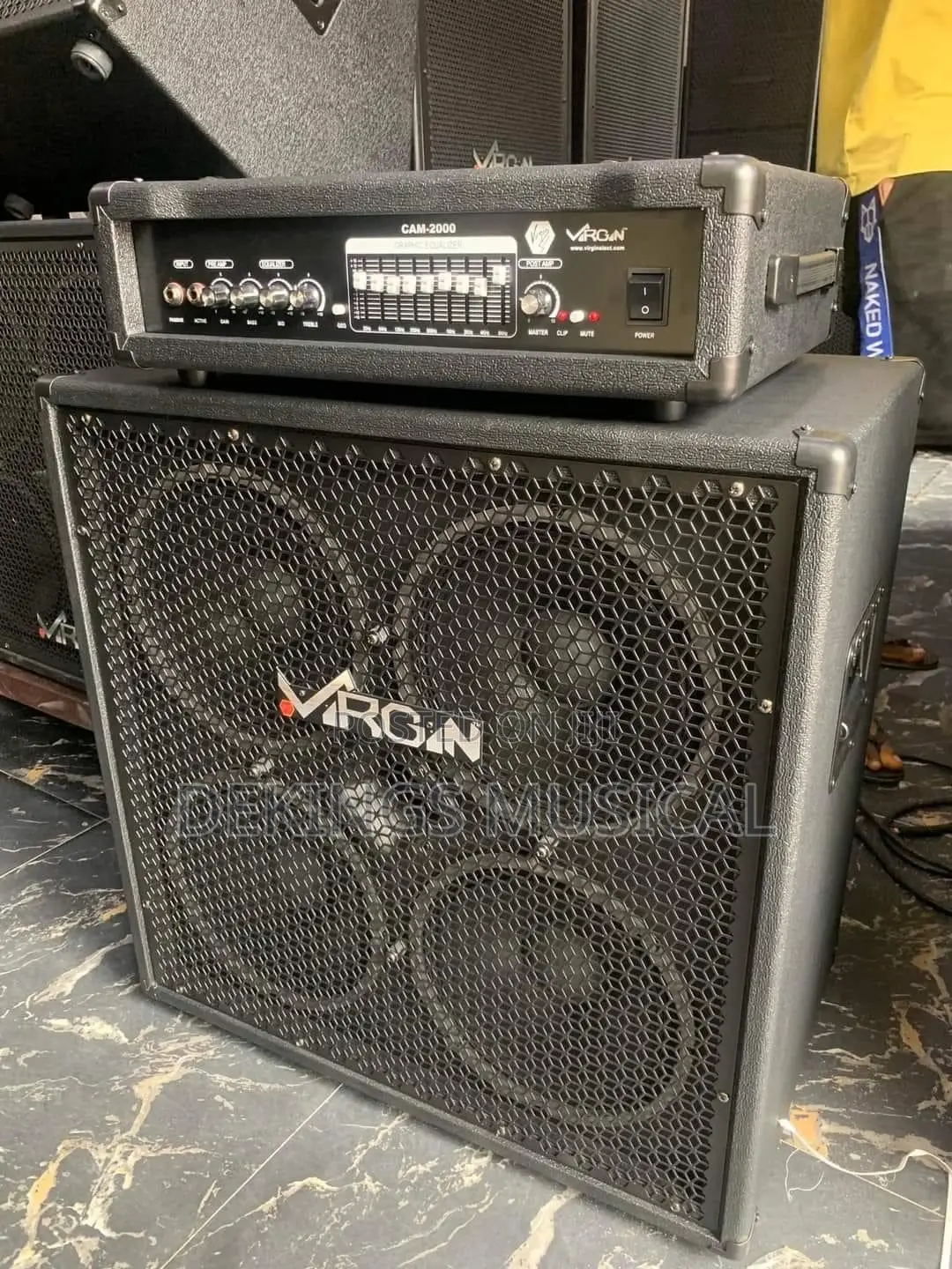 Virgin Sound Cobra-2000 Bass Guitar Cabinet and Cam-2000 Amplifier