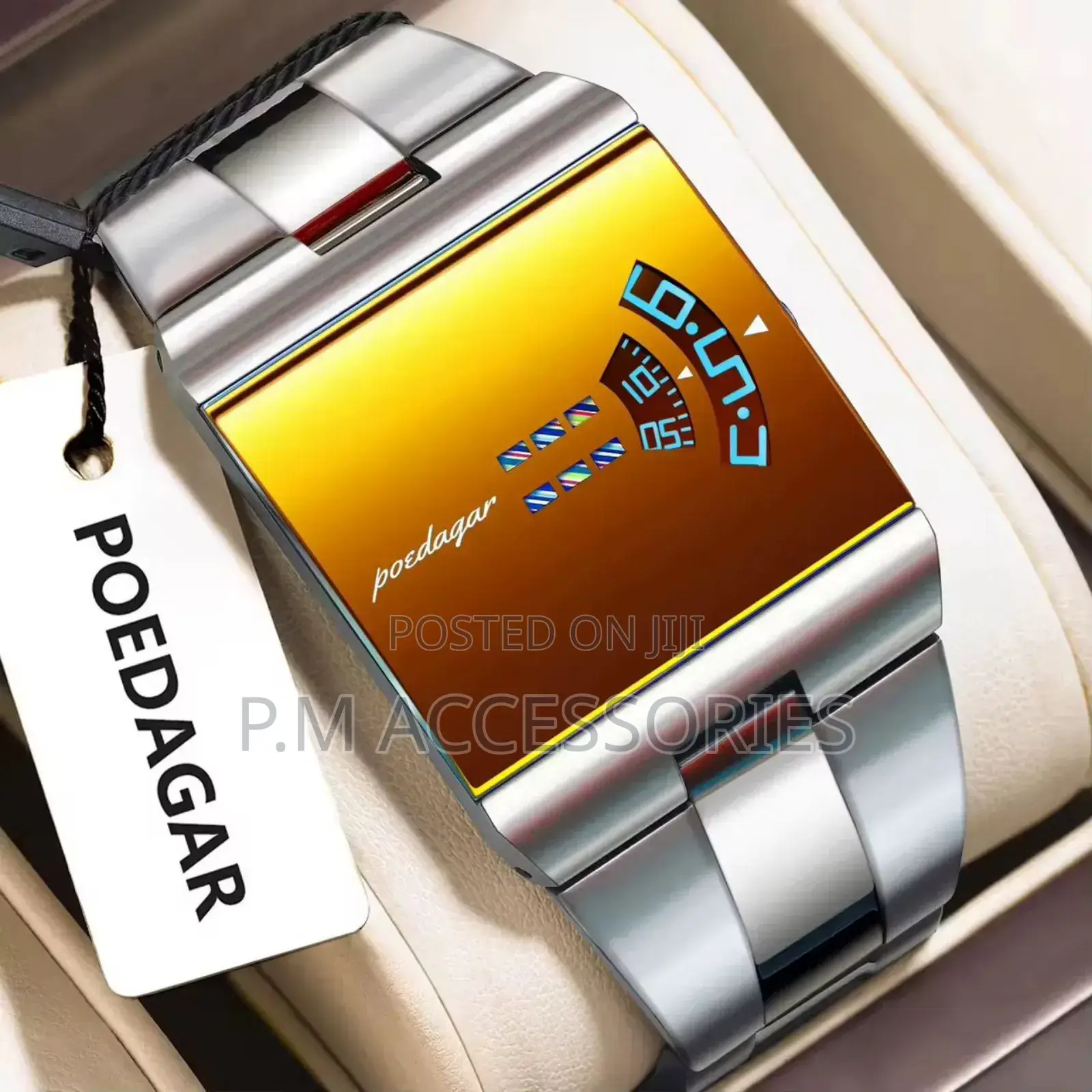 Poedagar Revolving Disc Chain Watch
