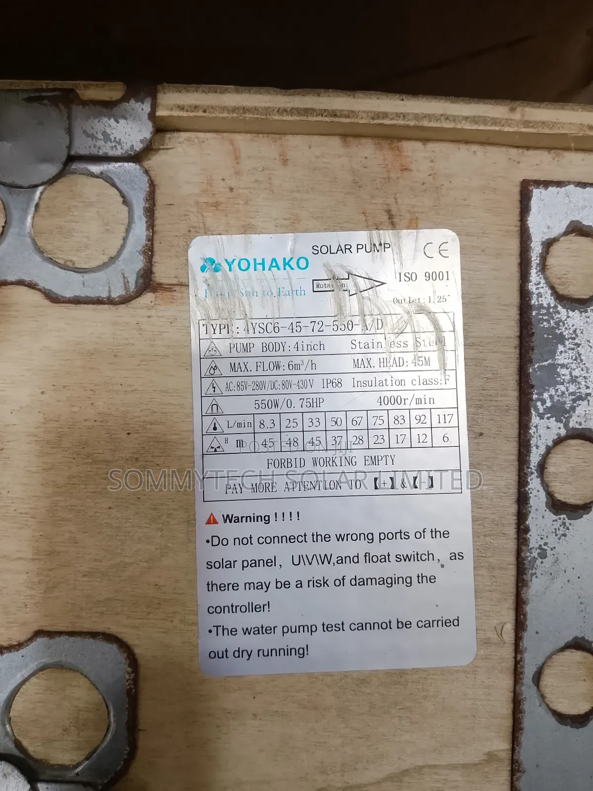 O.75hp Ac/Dc Yohako Solar Pump