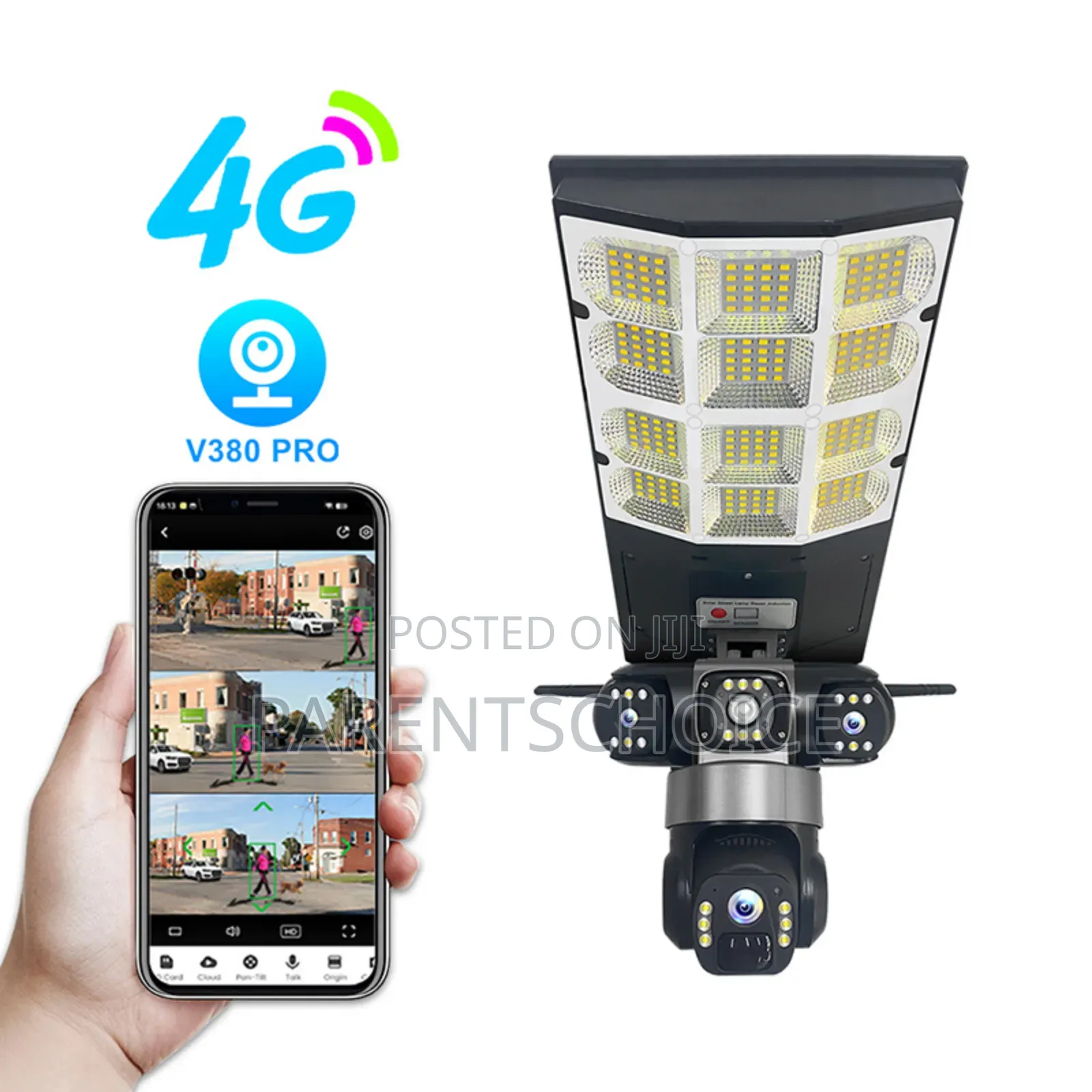 Hd Ai Solar Camera + Lighting 2 In 1 Solar Energy Human Detection