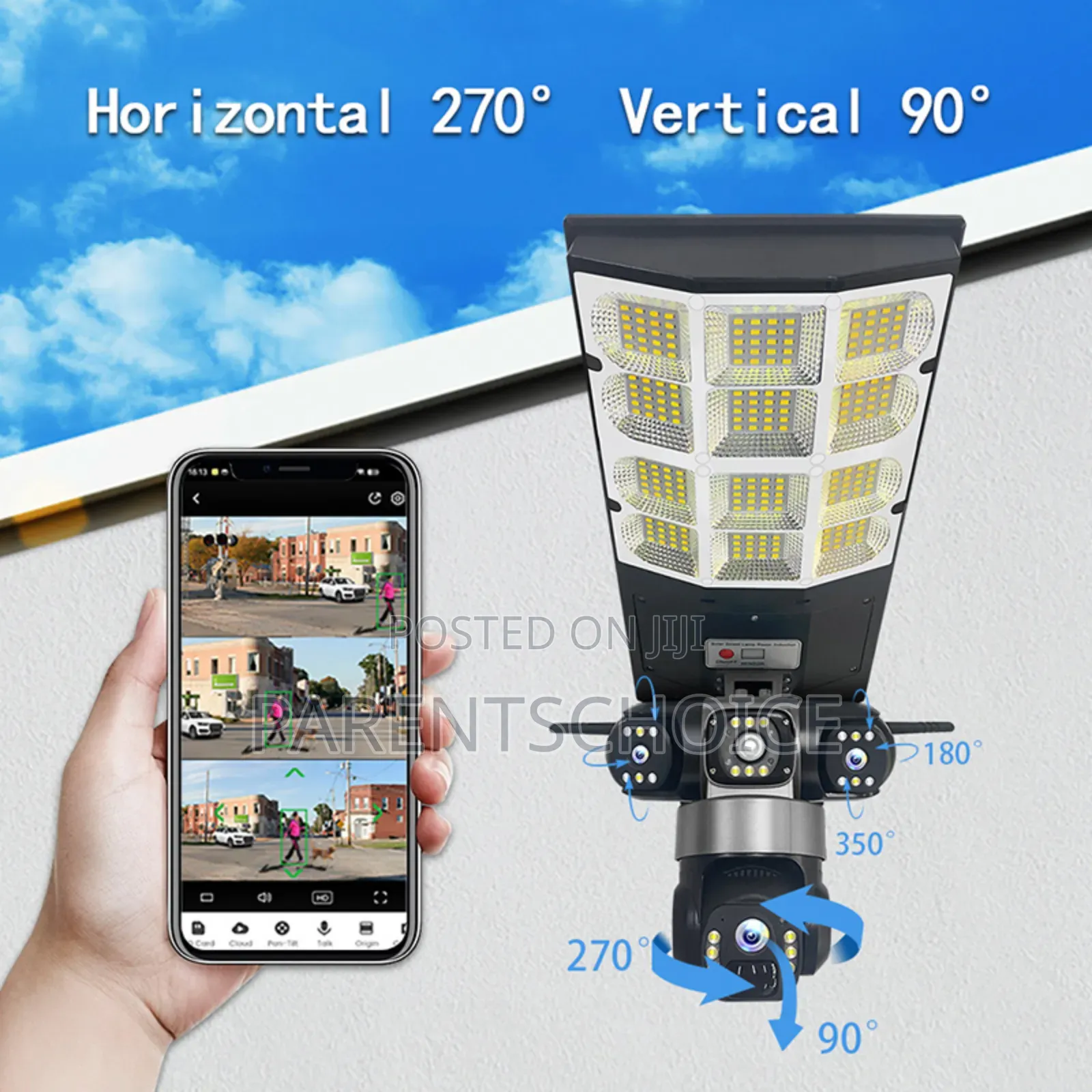 Hd Ai Solar Camera + Lighting 2 In 1 Solar Energy Human Detection