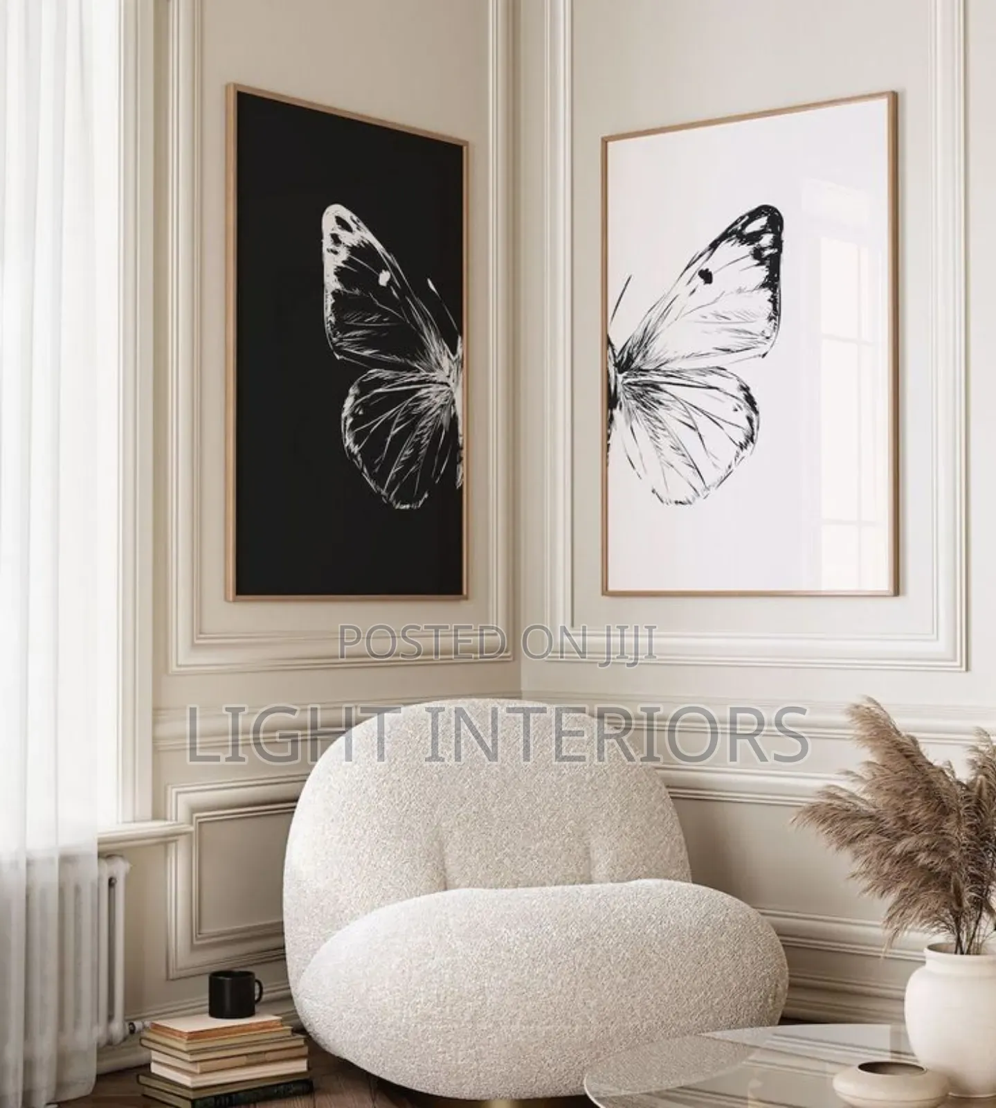 Abstract Butterfly Art Frames 18x24 Inches Each With Acrylic