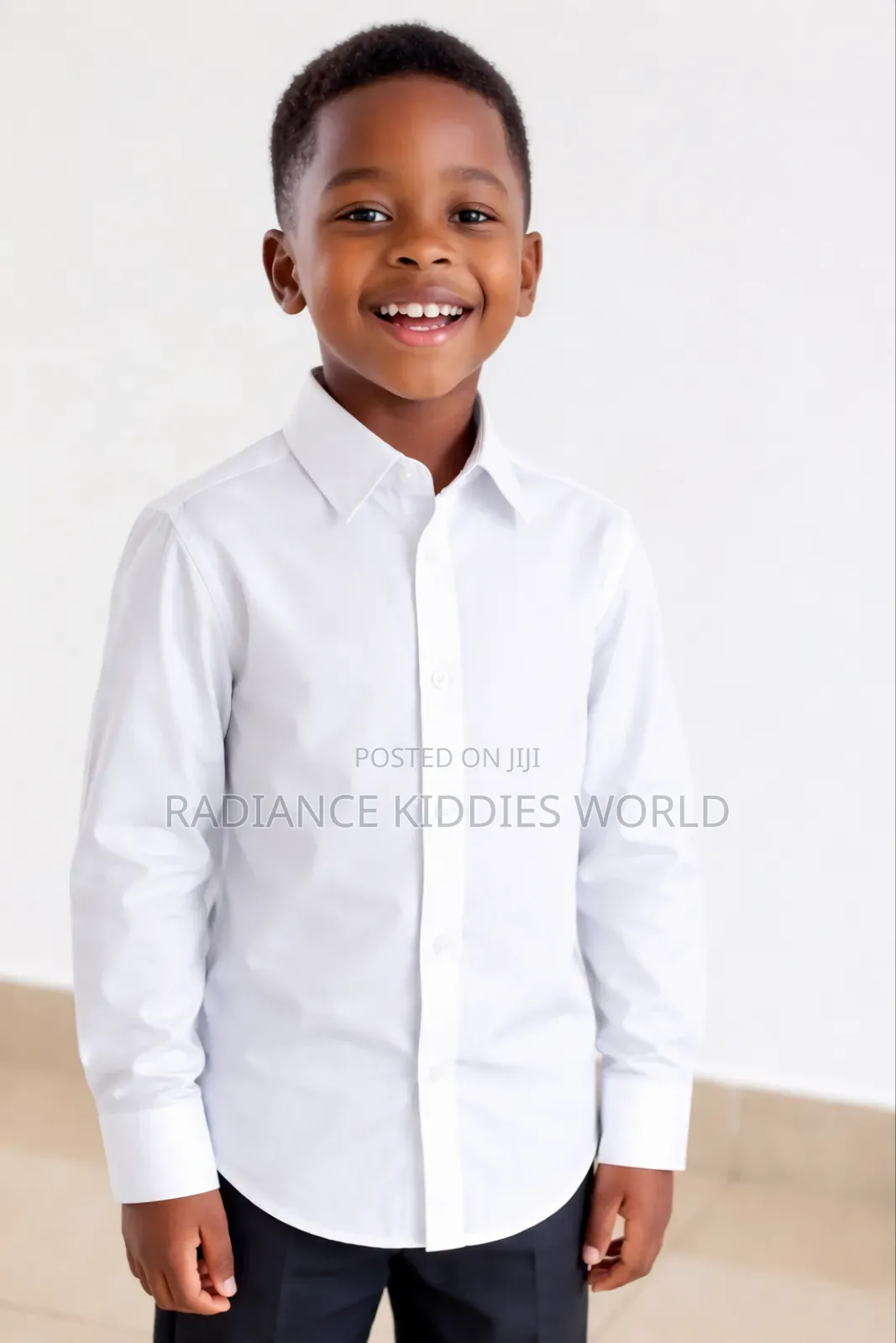 Uk George White Unisex School Long-sleeve Shirts