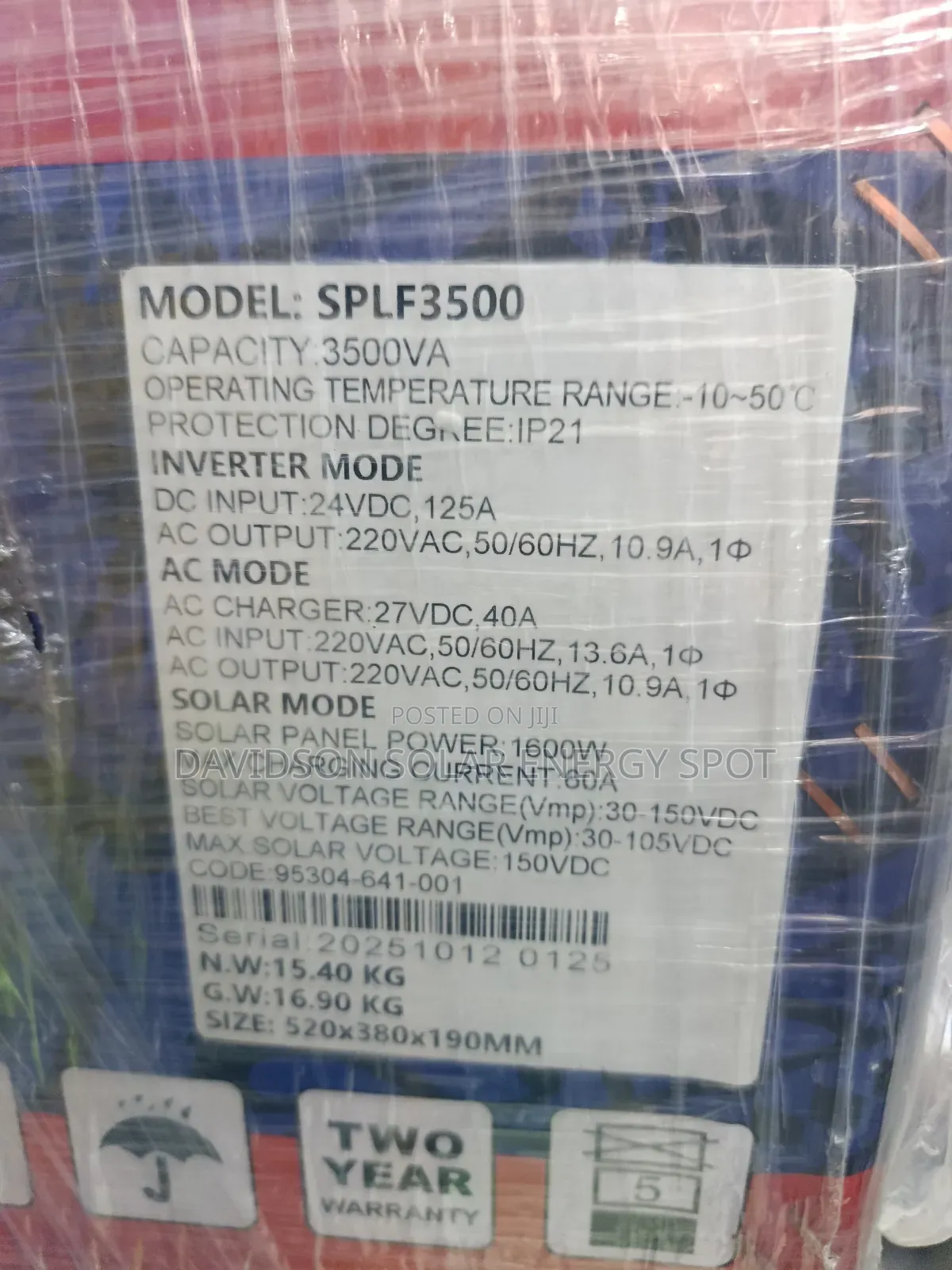 3.5kva 24v Soccer Power Solar Inverter Hybrid