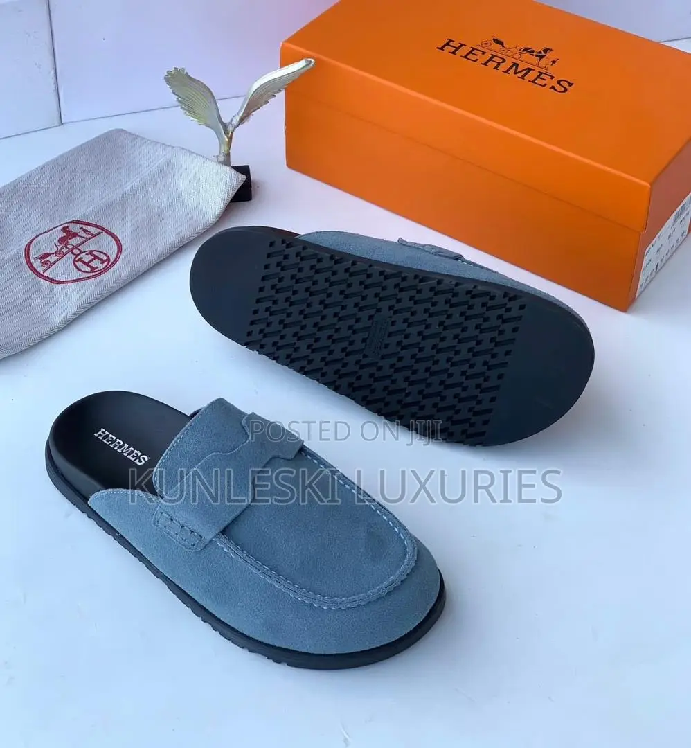 Original Hermes Suede Half Shoes in 2 Colors
