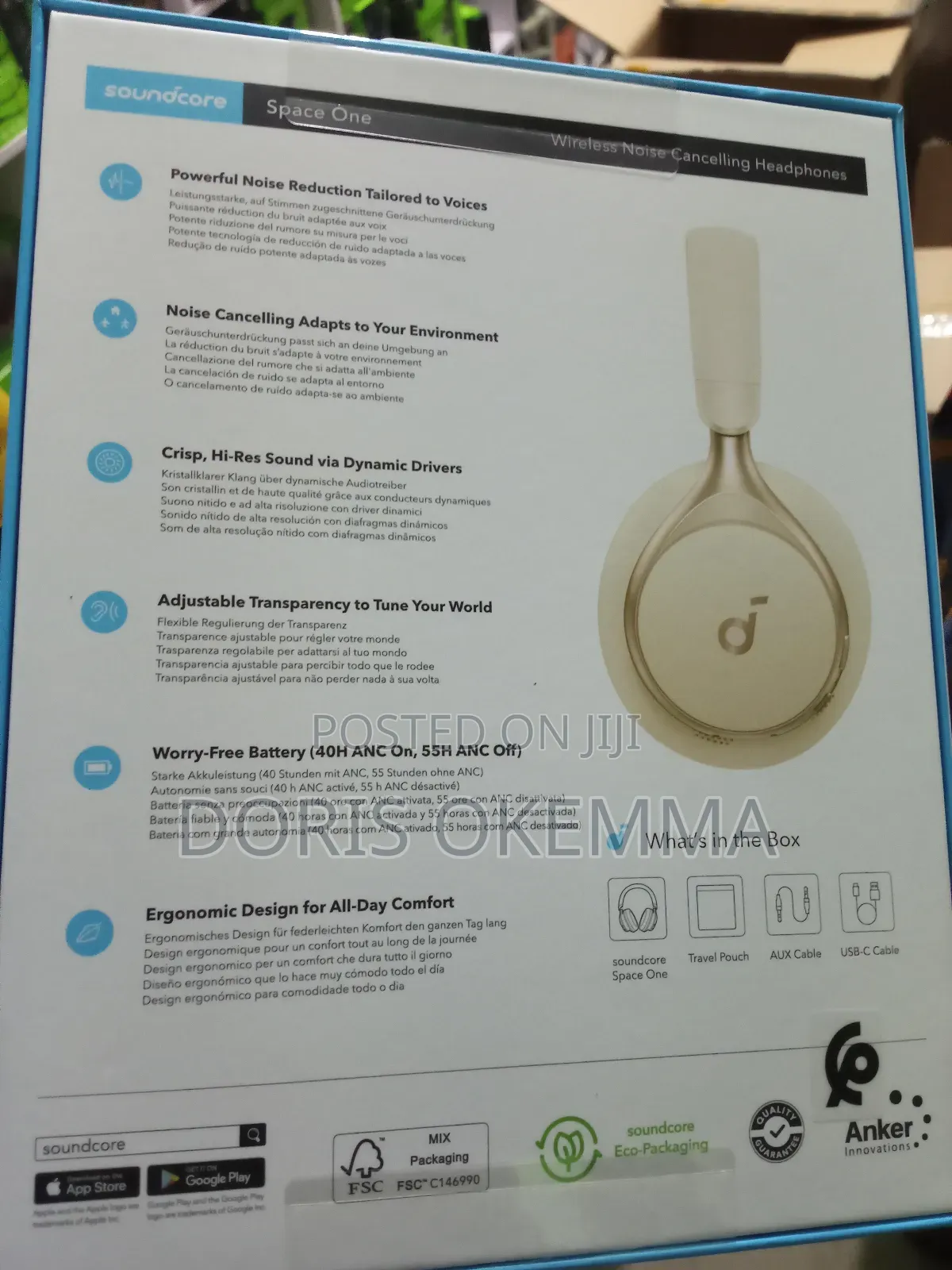 Soundcore Space One by Anker – Adaptive Noise Cancelling Ldac Hi-Res