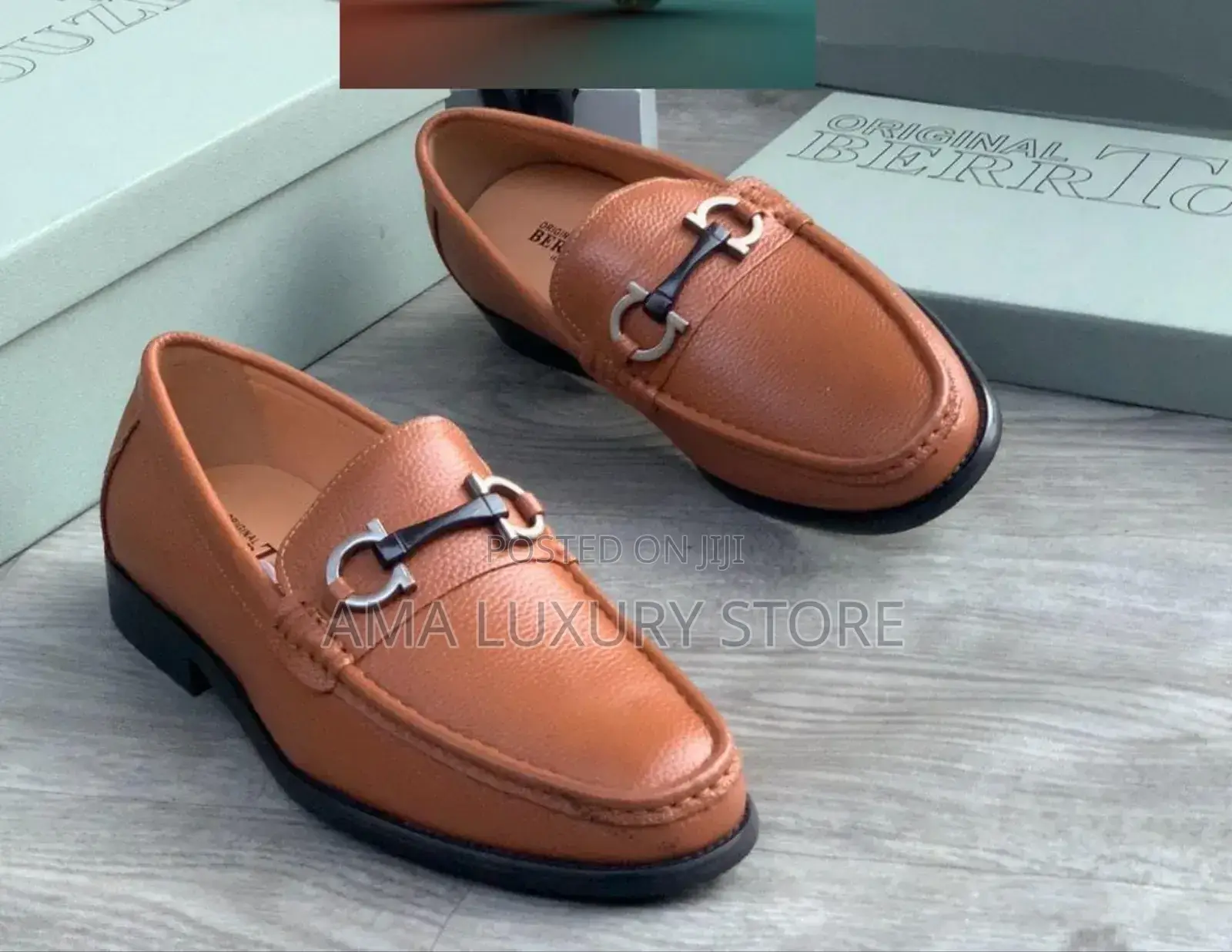 Berrtouze Genuine Leather Luxury Men's Loafers Shoes