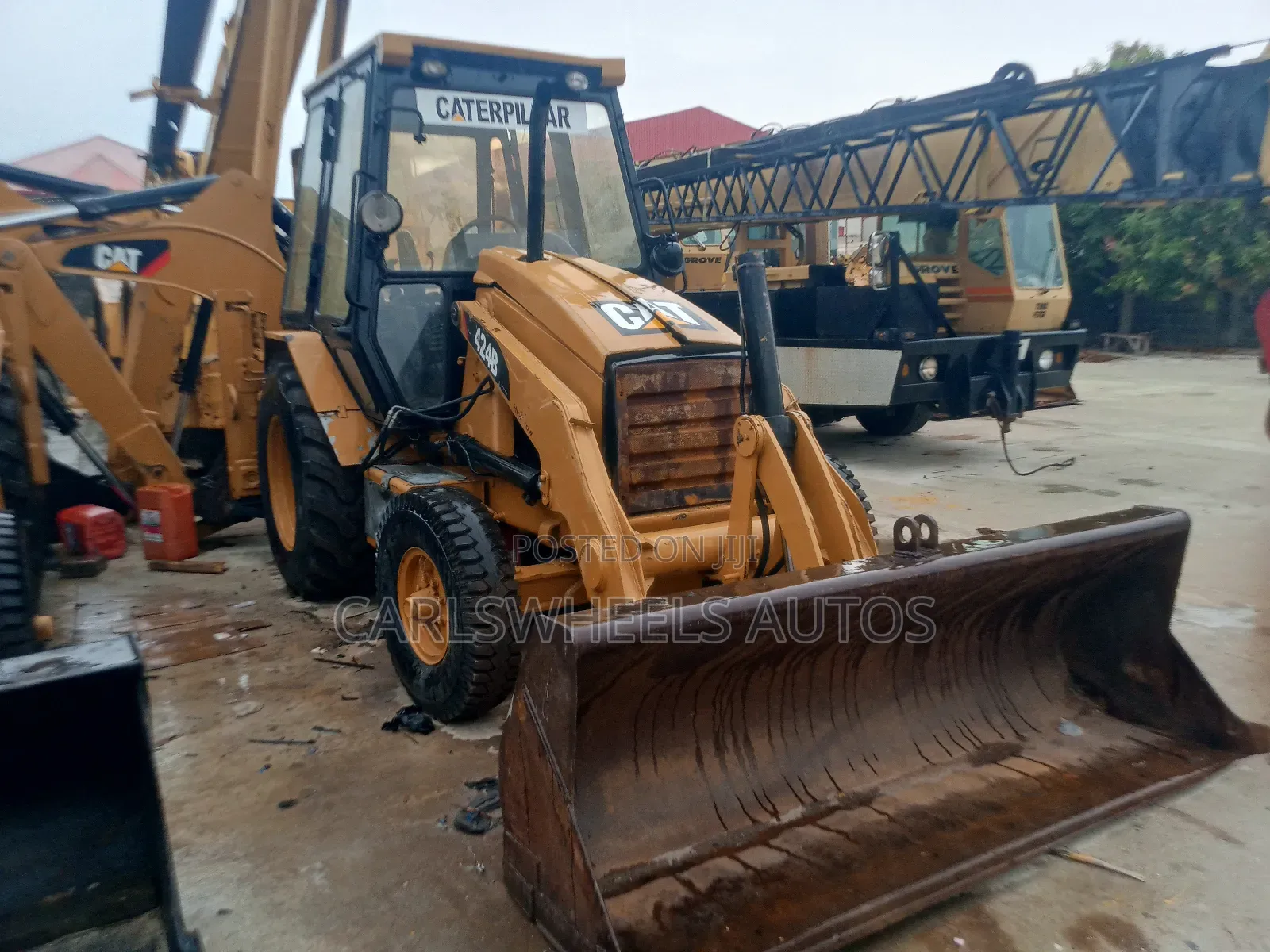 424b Foreign Used Caterpillar Backhoe.