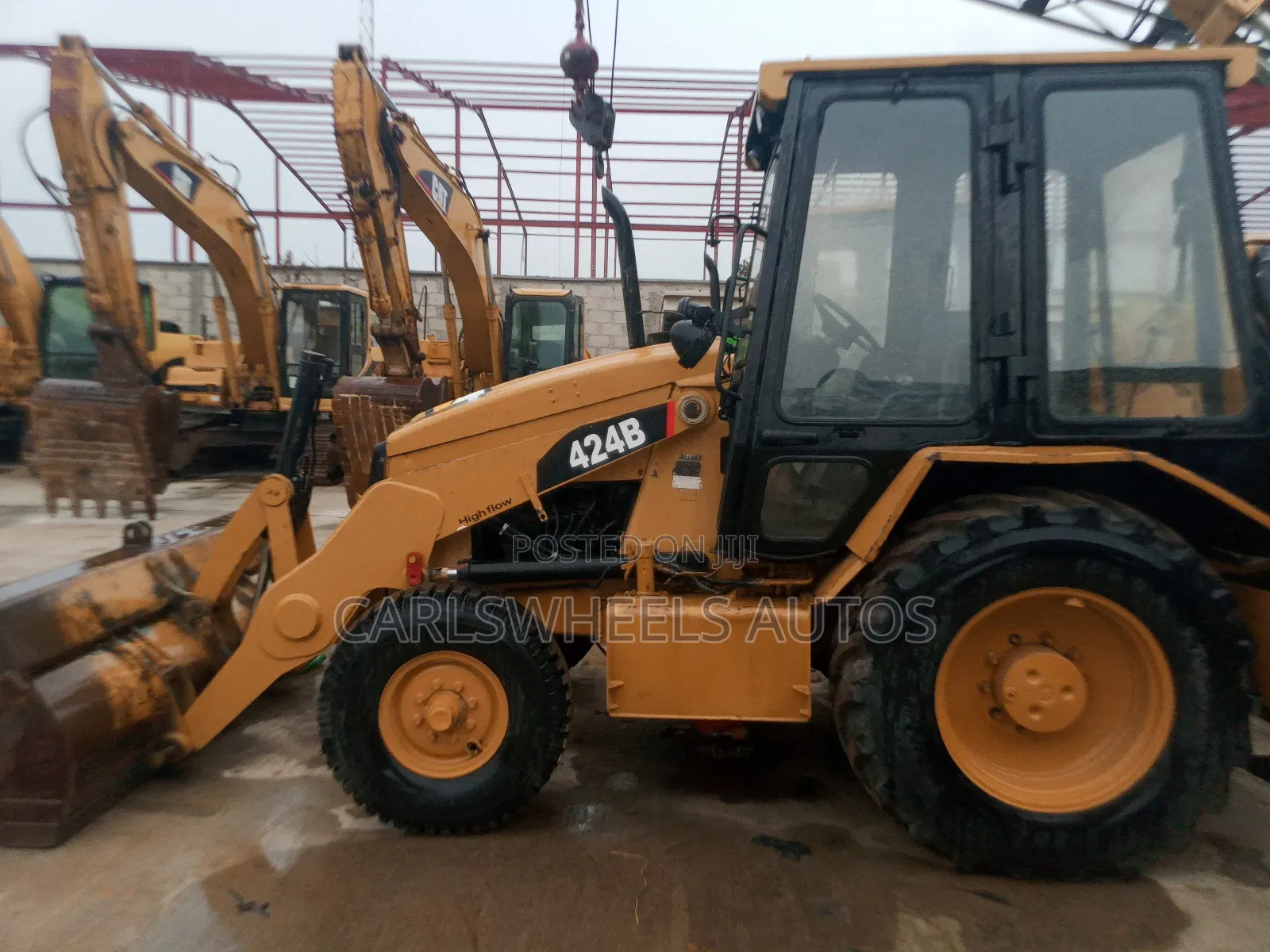 424b Foreign Used Caterpillar Backhoe.