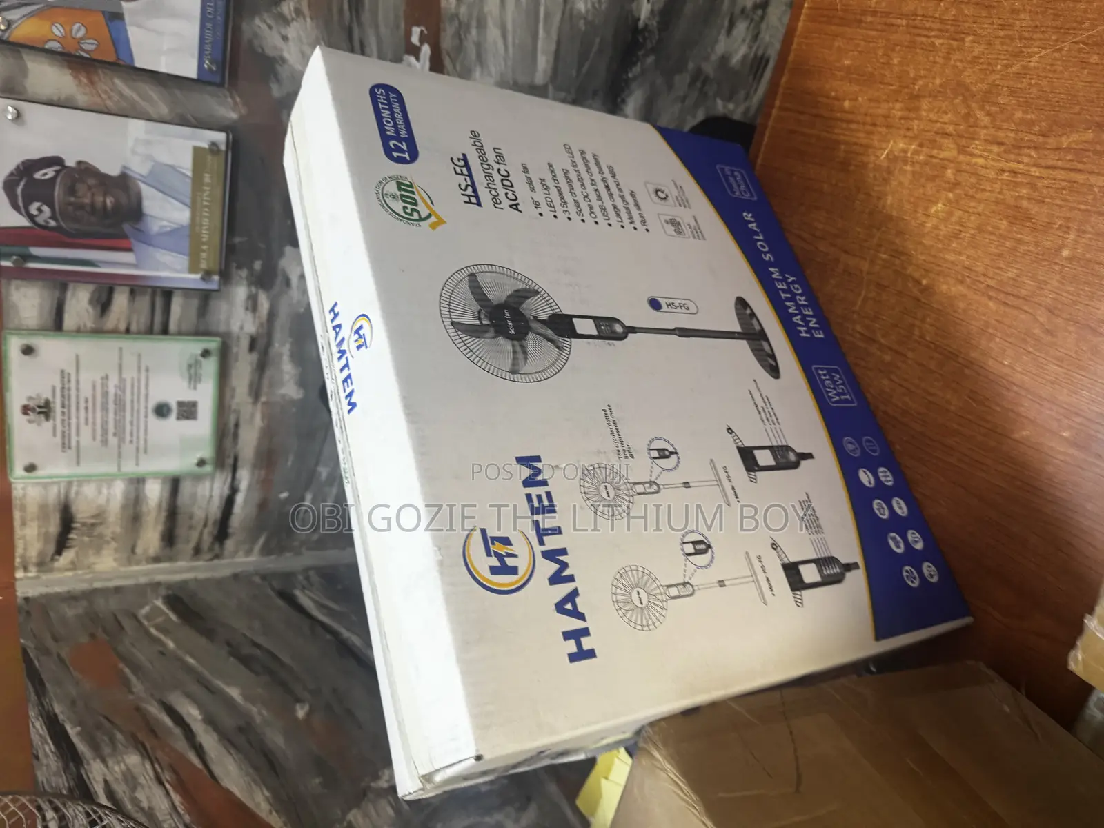 Long Lasting Rechargeable Solar Fan and Bulb Light in Abuja Jabi