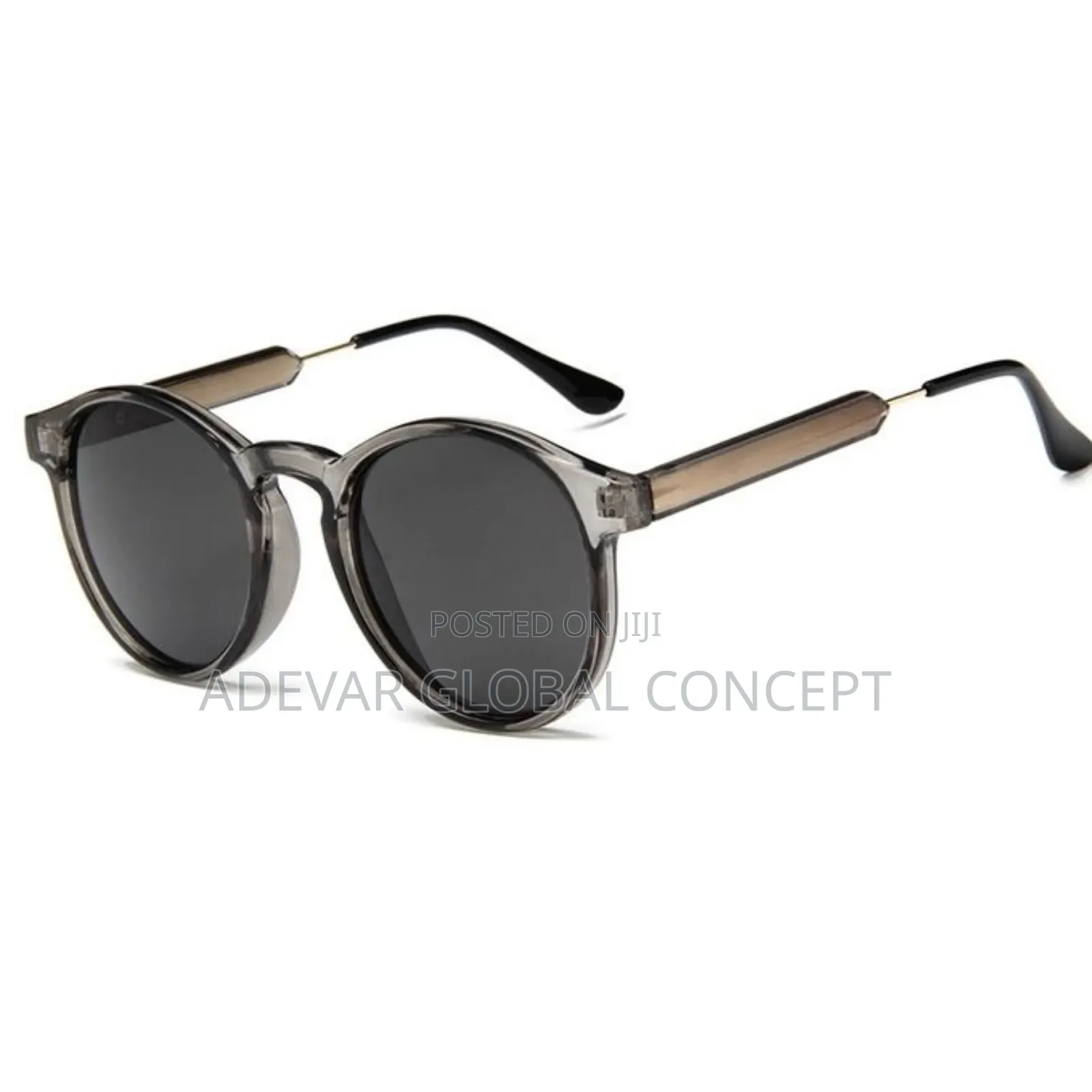 Brown Grey Designer Luxury Fashion Unisex Sunglasses + Free Case