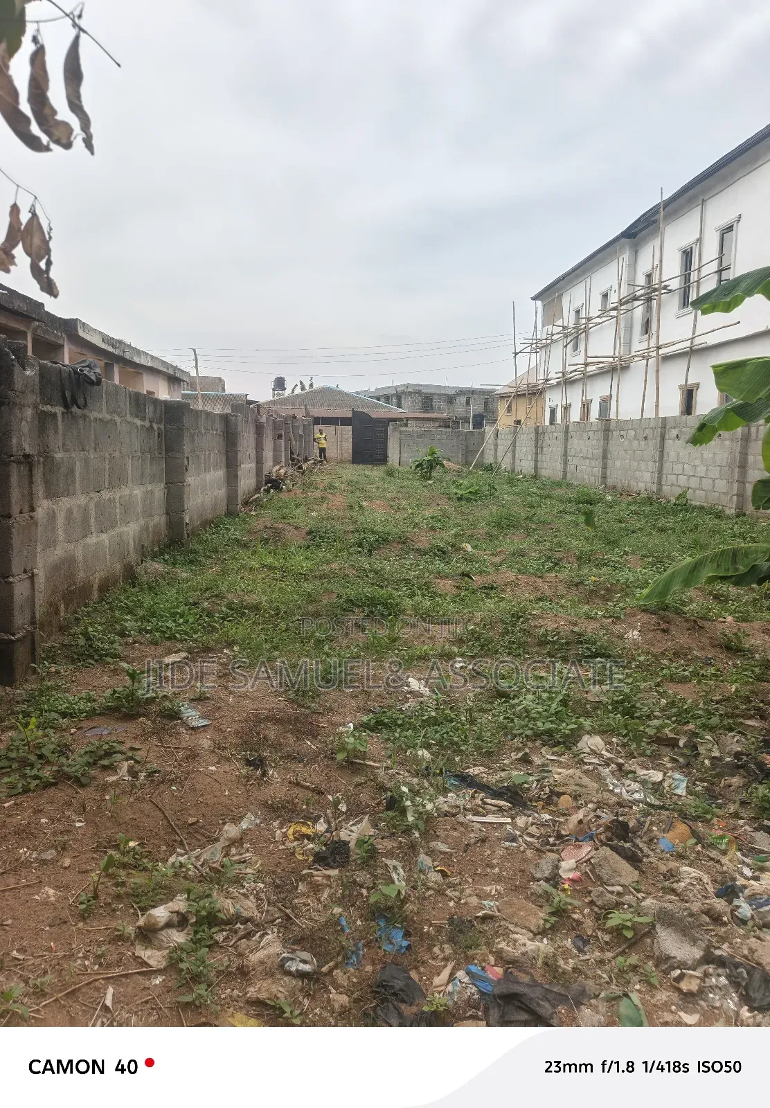 Half Plot of Land for Sale