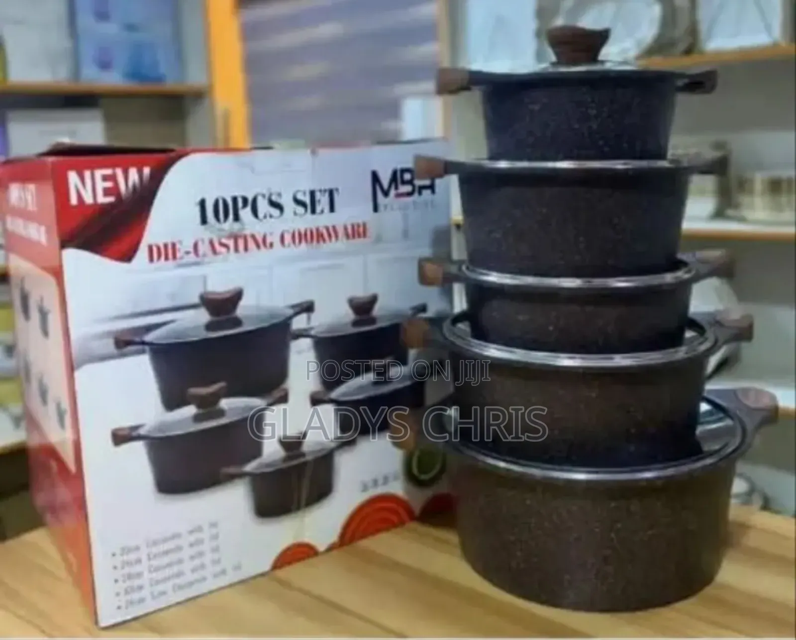 Non Stick Pot ( 10 Pics MBH Die Cast Cookware