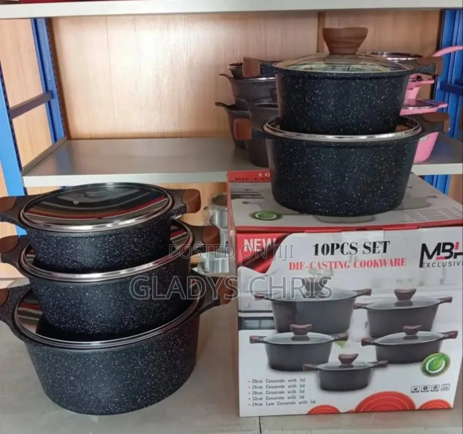 Non Stick Pot ( 10 Pics MBH Die Cast Cookware