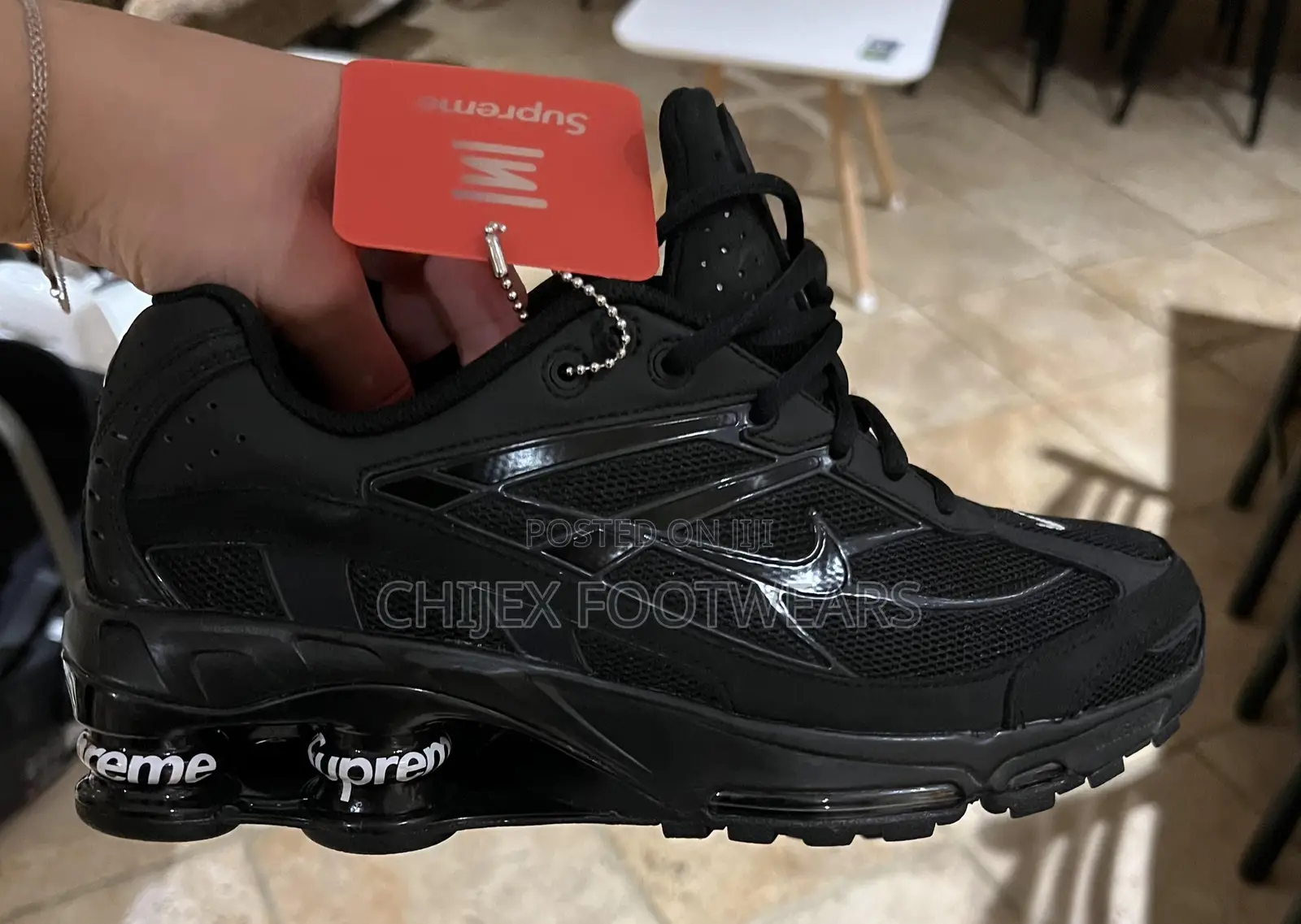 Nike Shox Ride 2 Sp Supreme Black Sneakers.