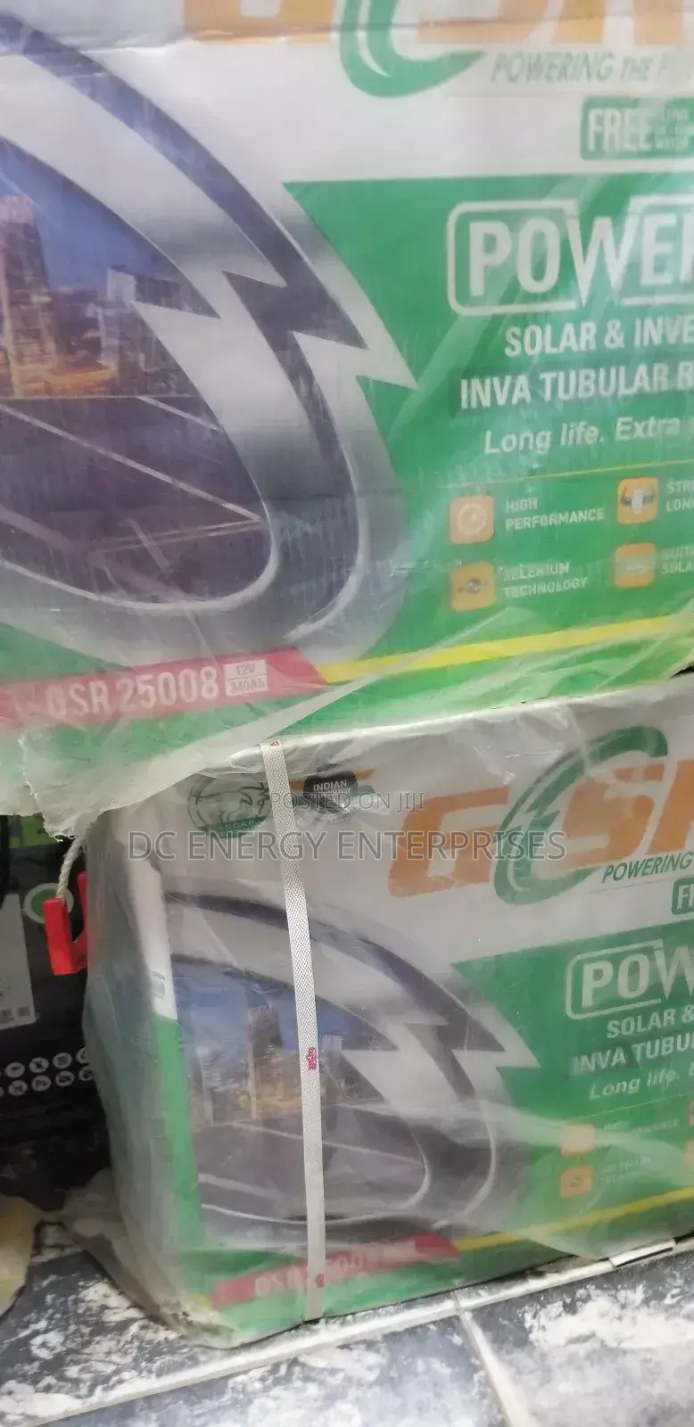 Glow Energy 220a Tubular Battery.
