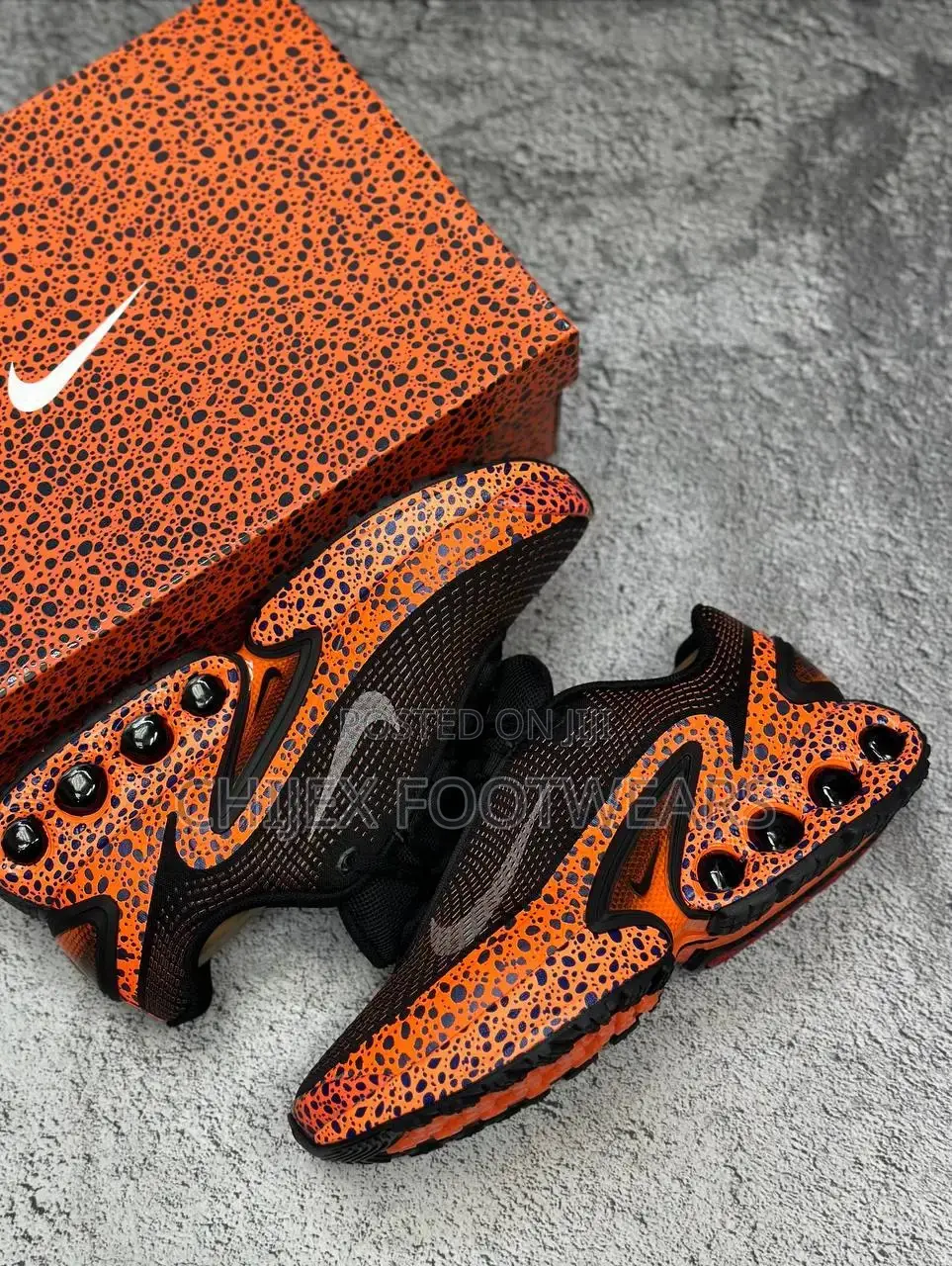 Nike Air Max Dn "Safari" Sneakers Featuring a Vibrant Orange