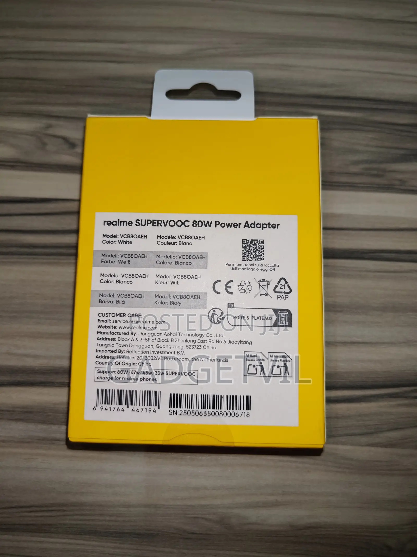 80w Realme, Oppo, Oneplus Supervooc Fast Charger