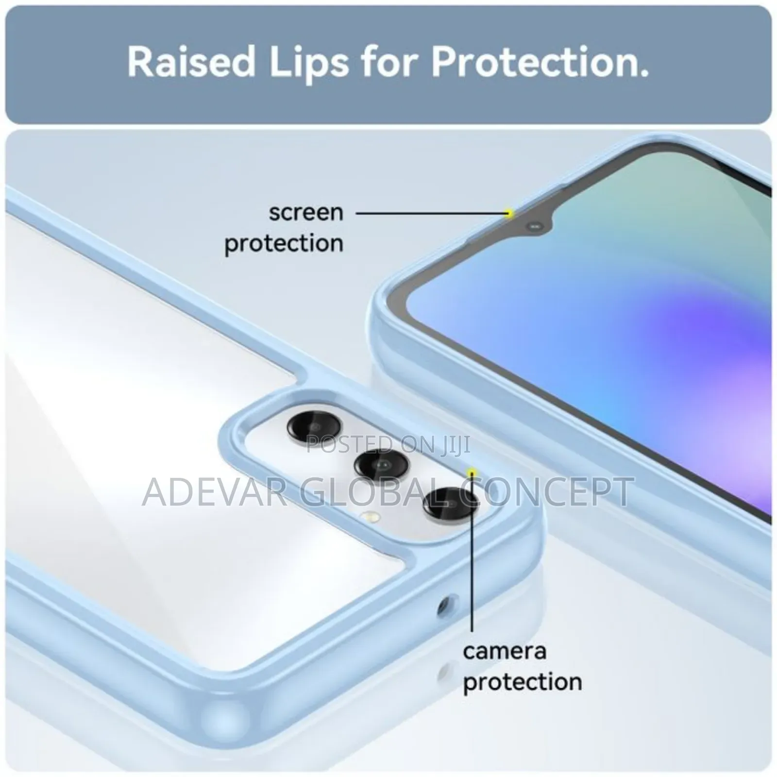 Samsung Galaxy A05s Transparent Pc Back Tpu Bumper Case Cover Pouch