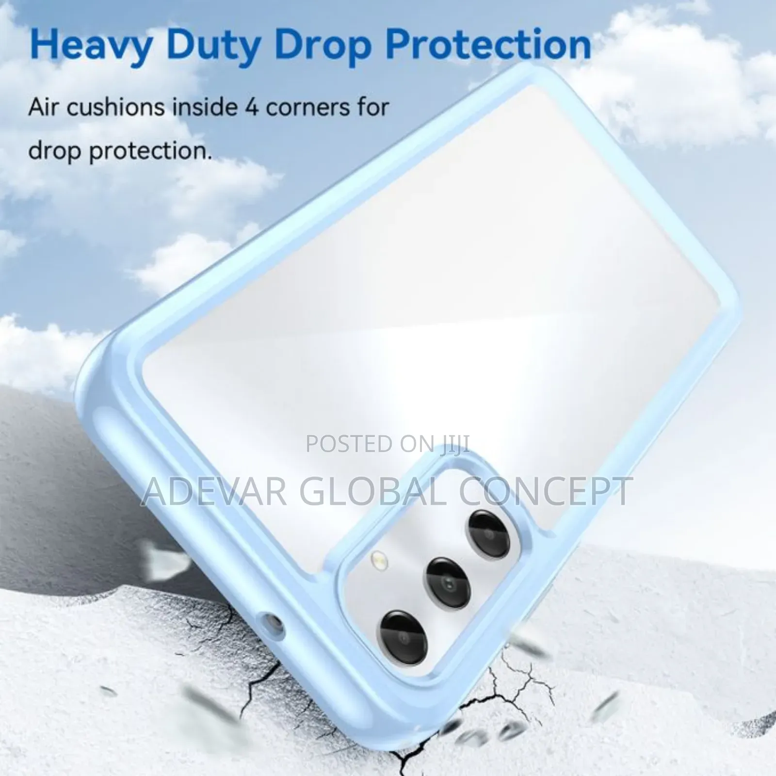 Samsung Galaxy A05s Transparent Pc Back Tpu Bumper Case Cover Pouch