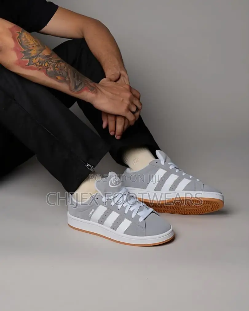 Adidas Campus 00s Sneakers in Core Black and White.